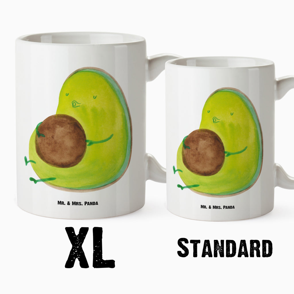 XL Tasse Avocado pfeift XL Tasse, Große Tasse, Grosse Kaffeetasse, XL Becher, XL Teetasse, spülmaschinenfest, Jumbo Tasse, Groß, Avocado, Veggie, Vegan, Gesund, Diät, Abnehmen, Ernährung, dick sein, Pummelfee