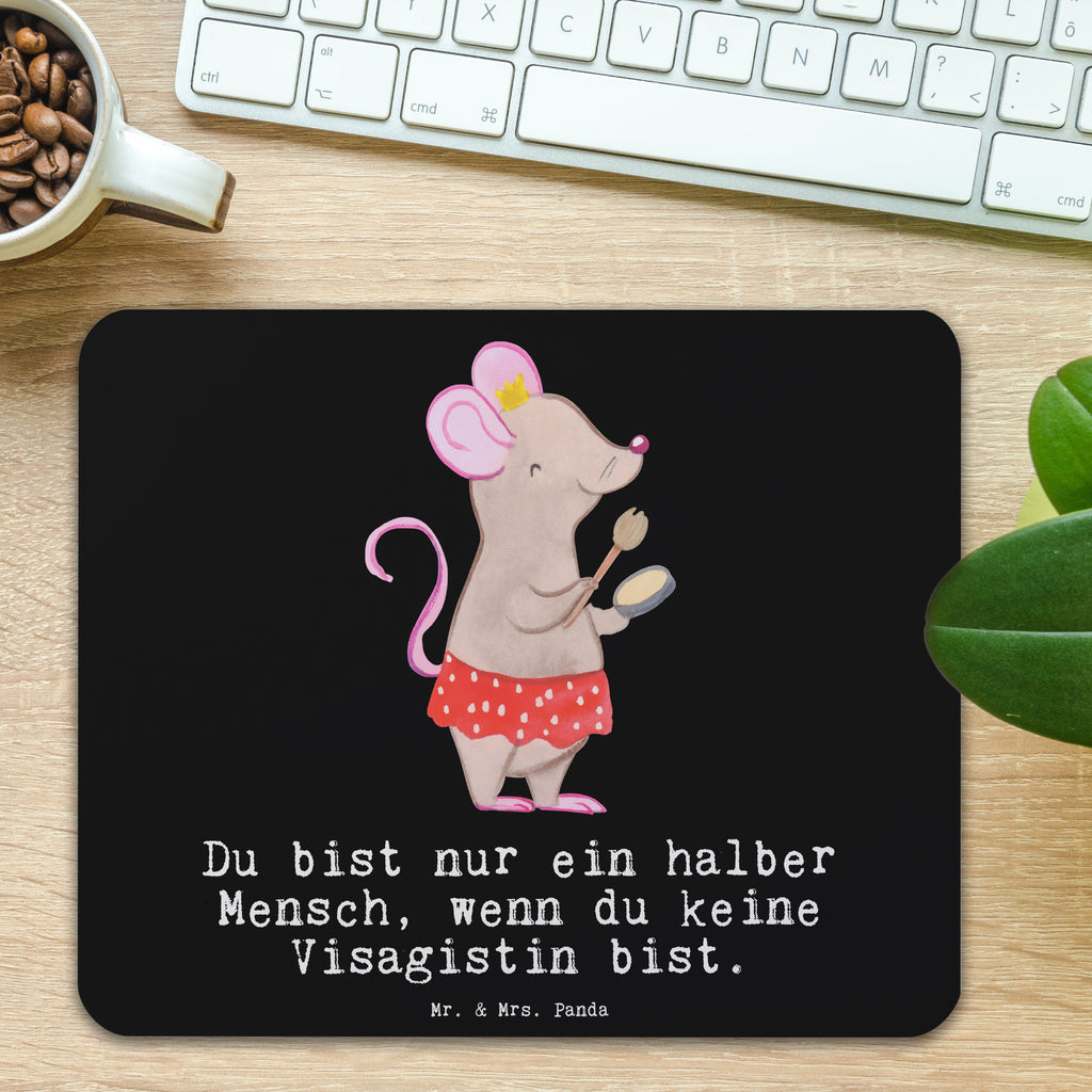 Mauspad Visagistin mit Herz Mousepad, Computer zubehör, Büroausstattung, PC Zubehör, Arbeitszimmer, Mauspad, Einzigartiges Mauspad, Designer Mauspad, Mausunterlage, Mauspad Büro, Beruf, Ausbildung, Jubiläum, Abschied, Rente, Kollege, Kollegin, Geschenk, Schenken, Arbeitskollege, Mitarbeiter, Firma, Danke, Dankeschön, Kosmetikerin, Make Up Artist, Maskenbildnerin, Visagistin, Beauty Salon, Kosmetikstudio, Eröffnung