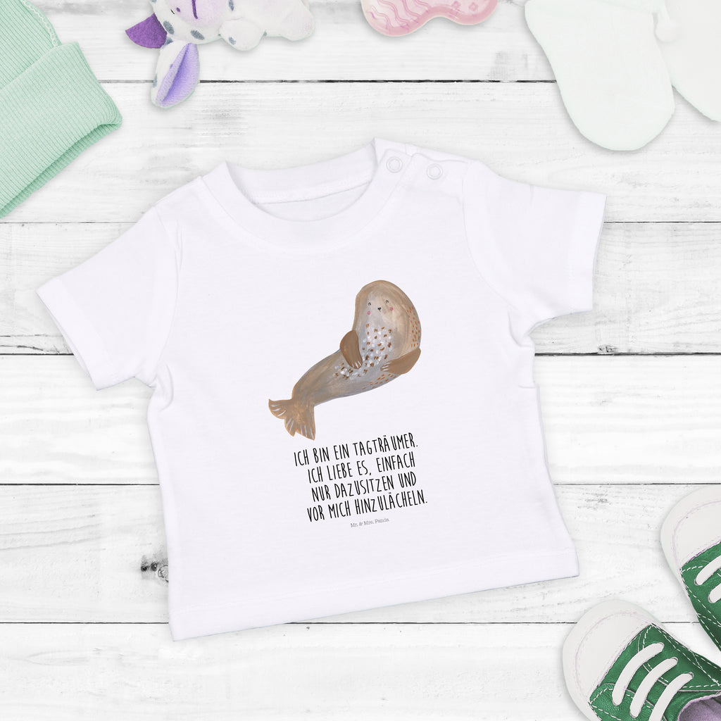 Organic Baby Shirt Robbe Lachen Baby T-Shirt, Jungen Baby T-Shirt, Mädchen Baby T-Shirt, Shirt, Tiermotive, Gute Laune, lustige Sprüche, Tiere, Robbe, Robben, Seehund, Strand, Meerestier, Ostsee, Nordsee