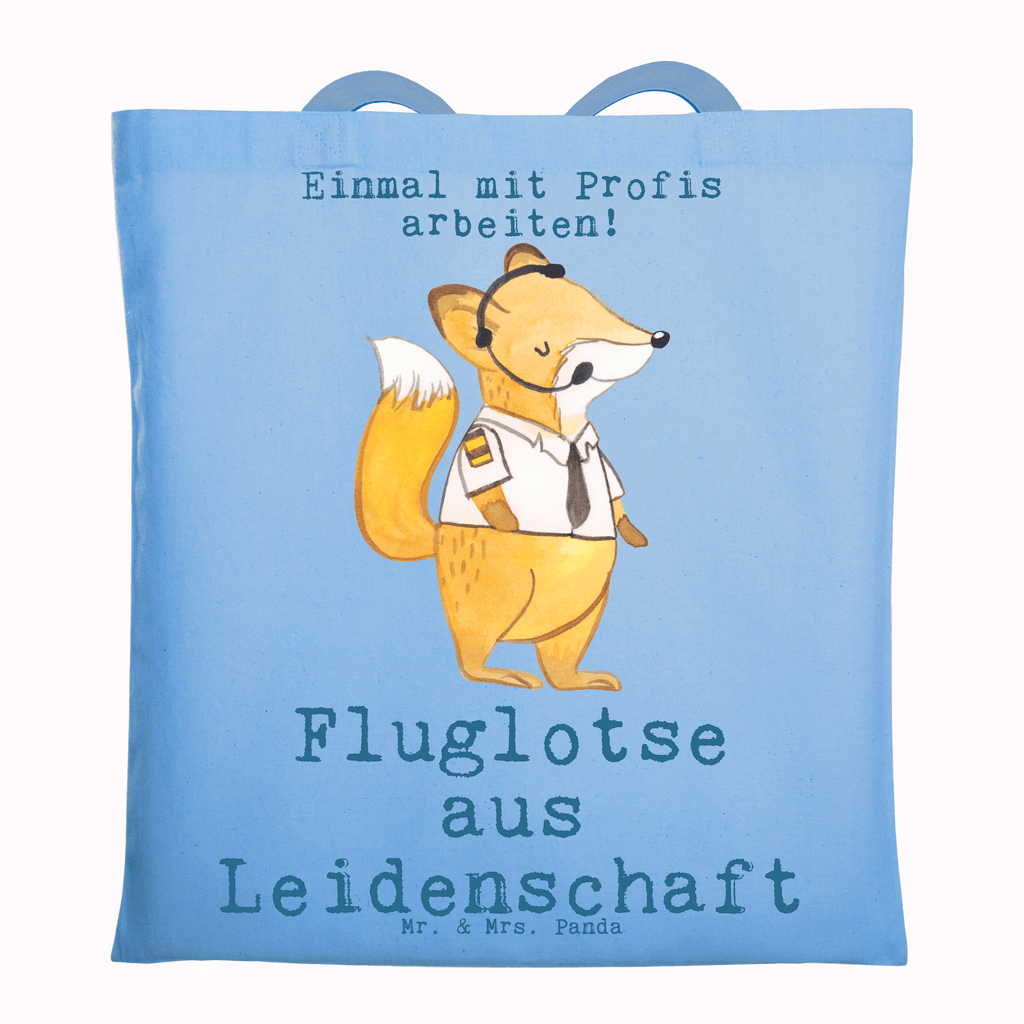 Tragetasche Fluglotse aus Leidenschaft Beuteltasche, Beutel, Einkaufstasche, Jutebeutel, Stoffbeutel, Tasche, Shopper, Umhängetasche, Strandtasche, Schultertasche, Stofftasche, Tragetasche, Badetasche, Jutetasche, Einkaufstüte, Laptoptasche, Beruf, Ausbildung, Jubiläum, Abschied, Rente, Kollege, Kollegin, Geschenk, Schenken, Arbeitskollege, Mitarbeiter, Firma, Danke, Dankeschön, Fluglotse, Flugverkehrsleiter, Luftfahrtpersonal, Flugsicherung