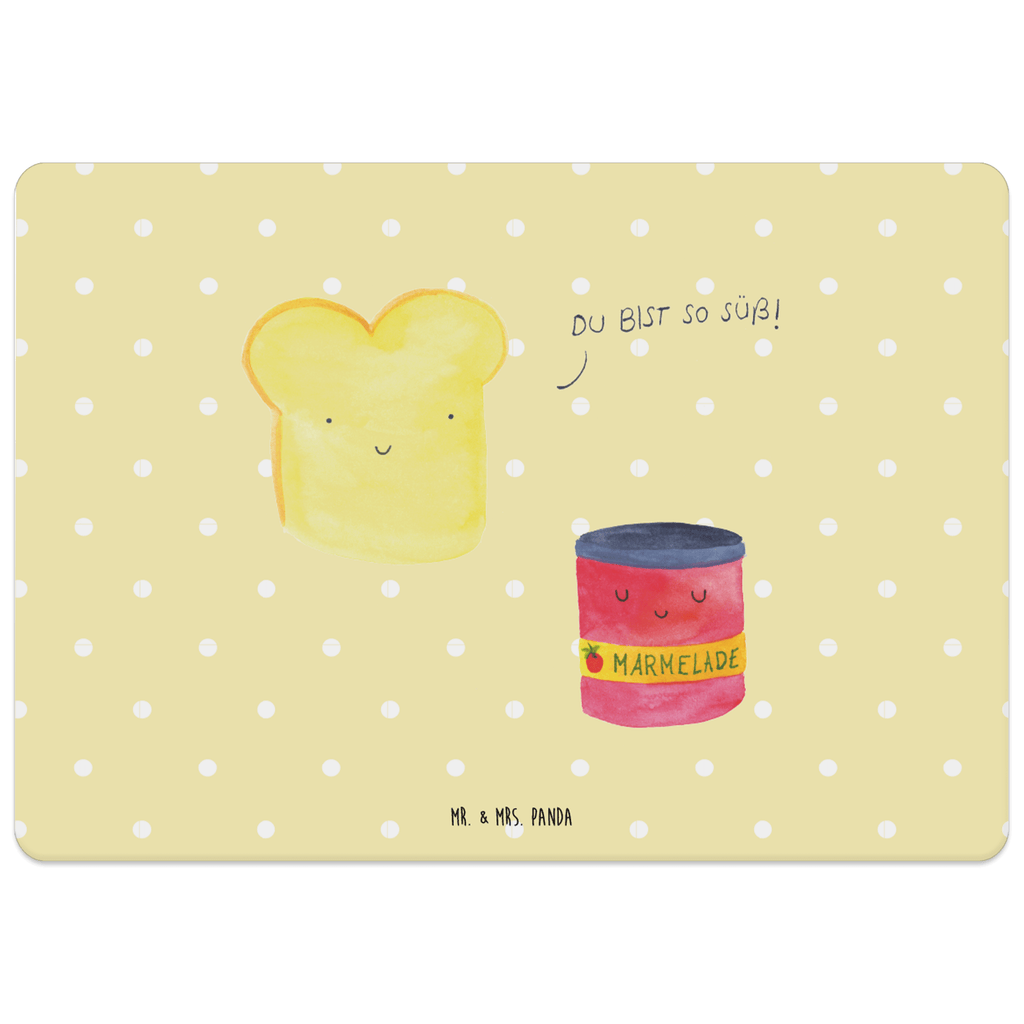 Tischset Toast & Marmelade Tischset, Tischuntersetzer, Platzset, Tischsets abwaschbar, Tischunterlage, Tiermotive, Gute Laune, lustige Sprüche, Tiere, Toast, Marmelade, Dreamteam, süße Postkarte, süß, Küche Deko, Küche Spruch, Frühstück Einladung, Brot, Toastbrot