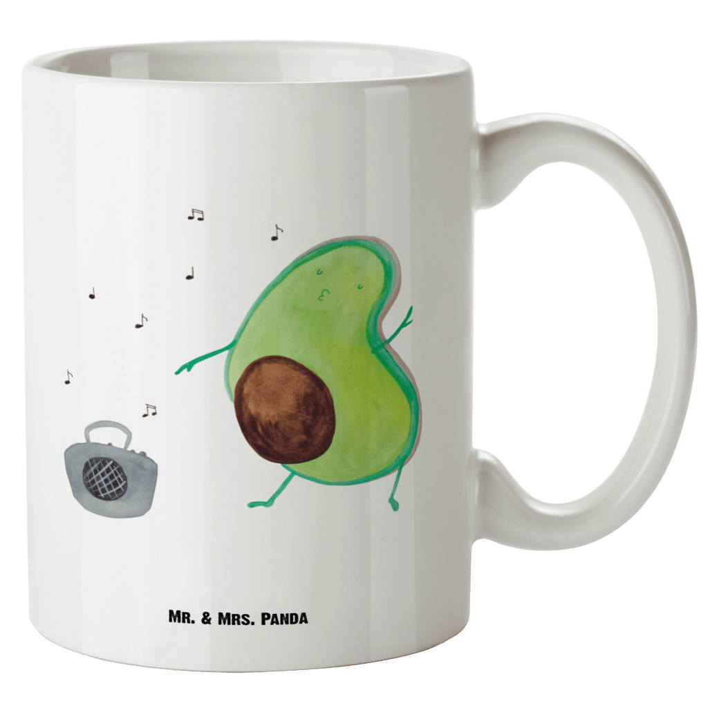 XL Tasse Avocado tanzt XL Tasse, Große Tasse, Grosse Kaffeetasse, XL Becher, XL Teetasse, spülmaschinenfest, Jumbo Tasse, Groß, Avocado, Veggie, Vegan, Gesund