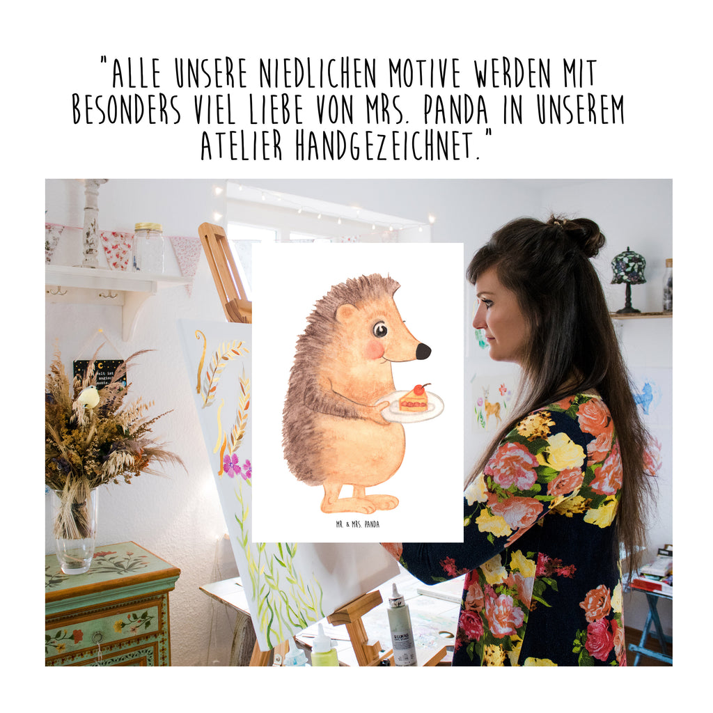 Baby Longsleeve Igel mit Kuchenstück Mädchen, Jungen, Baby, Langarm, Bio, Kleidung, Tiermotive, Gute Laune, lustige Sprüche, Tiere, Igel, Essen Spruch, Kuchen, Backen Geschenk, Kuchen backen, Einladung Party, Geburtstagskuchen, Torte