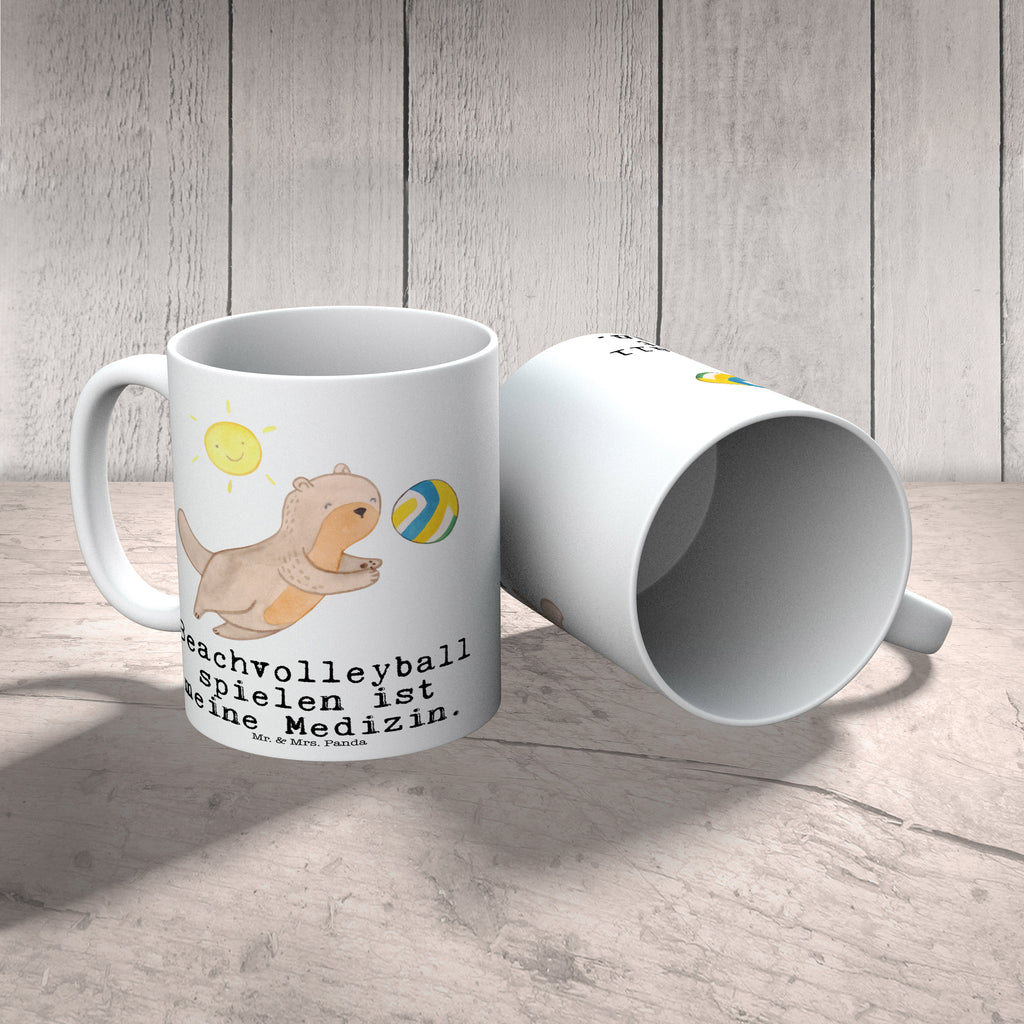 Tasse Otter Beachvolleyball Tasse, Kaffeetasse, Teetasse, Becher, Kaffeebecher, Teebecher, Keramiktasse, Porzellantasse, Büro Tasse, Geschenk Tasse, Tasse Sprüche, Tasse Motive, Kaffeetassen, Tasse bedrucken, Designer Tasse, Cappuccino Tassen, Schöne Teetassen, Geschenk, Sport, Sportart, Hobby, Schenken, Danke, Dankeschön, Auszeichnung, Gewinn, Sportler, Beachvolleyball, Volleyball, Ballsport, Volleyballturnier, Strandvolleyball, Sandvolleyball, Strandballspielen, Outdoor-Volleyball, Strand-Ballsport