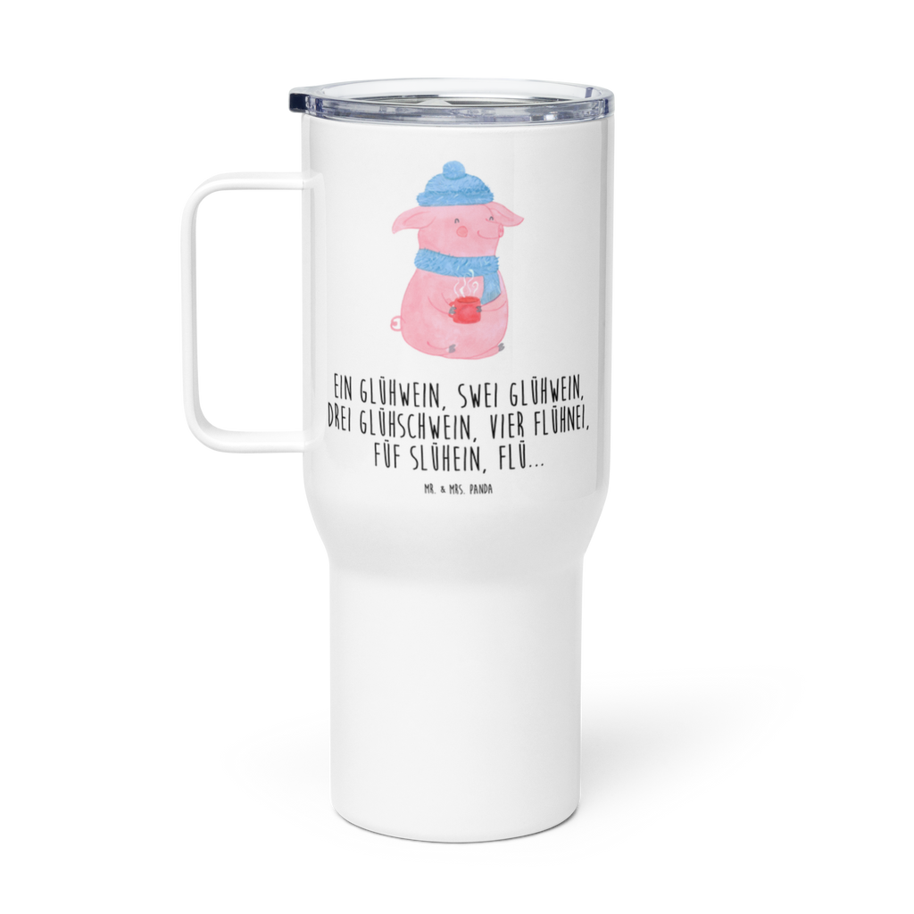 XXL Thermobecher Schweinchen Glühwein Thermobecher, XL Thermobecher, Reisebecher, XL Reisetasse, Großer Thermobecher, Autobecher, Jumbo Becher, Winter, Weihnachten, Weihnachtsdeko, Nikolaus, Advent, Heiligabend, Wintermotiv, Glühwein, Betrunken, Weihnachtsmarkt, Spruch