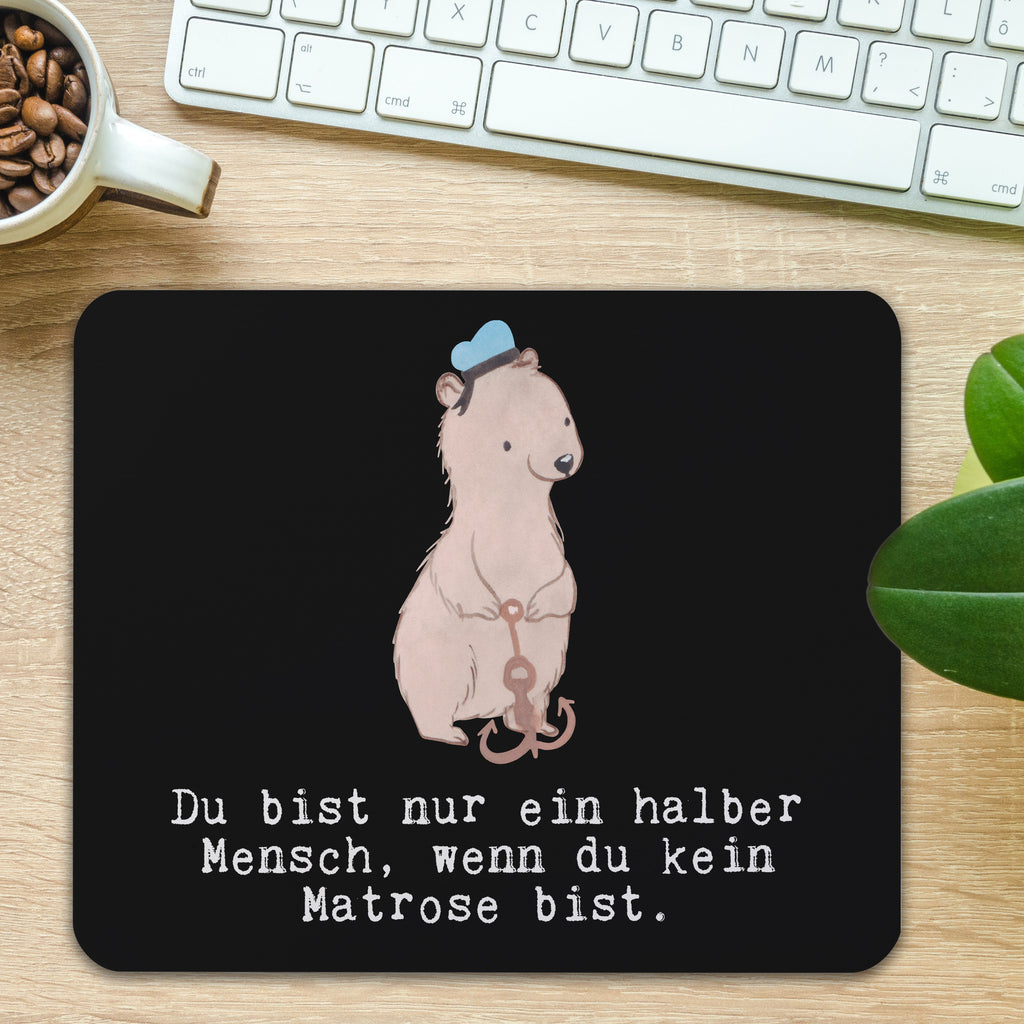 Mauspad Matrose mit Herz Mousepad, Computer zubehör, Büroausstattung, PC Zubehör, Arbeitszimmer, Mauspad, Einzigartiges Mauspad, Designer Mauspad, Mausunterlage, Mauspad Büro, Beruf, Ausbildung, Jubiläum, Abschied, Rente, Kollege, Kollegin, Geschenk, Schenken, Arbeitskollege, Mitarbeiter, Firma, Danke, Dankeschön, Matrose, Seemann, Seeleute, Schiff, Schiffsmechaniker