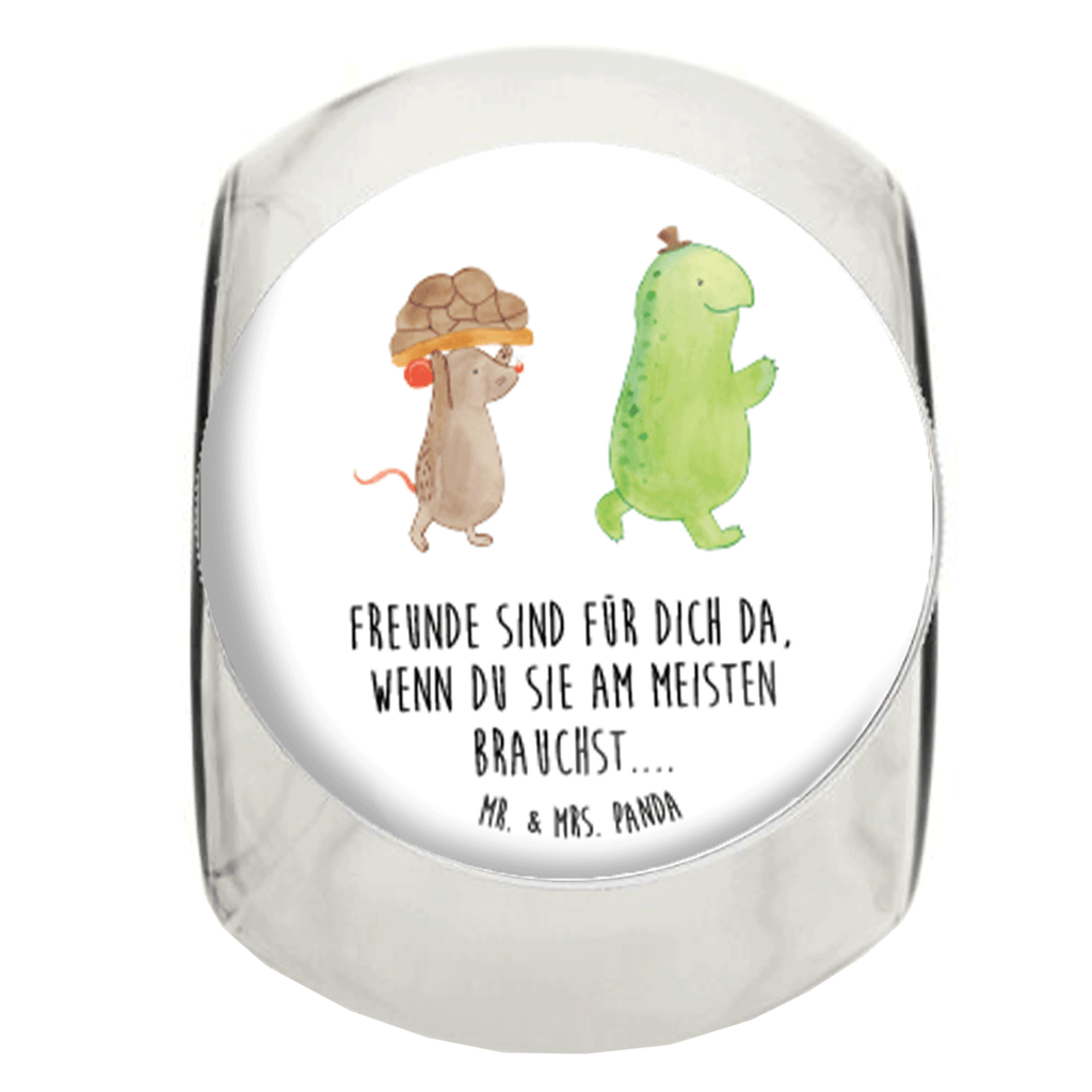 Bonbonglas Schildkröte & Maus Vorratsdose, Vorratsbehälter, Süßigkeitenglas, Süßigkeitendose, Kaffeedose, Müslidose, Teedose, Keksbehälter, Keksedose, Glasdose, Glasbälter, Vorratsglas, Küchenbehälter, Aufbewahrungsdose, Aufbewahungsglas, Gewürzdose, Küchenorganizer, Snackdose, Schildkröte, Maus, Freunde, Freundinnen, beste Freunde, beste Freundinnen