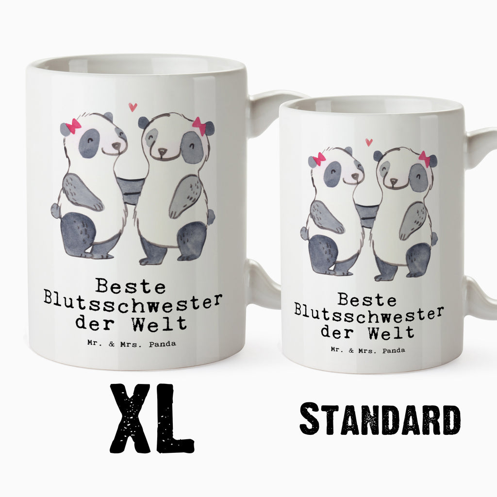 XL Tasse Panda Beste Blutsschwester der Welt XL Tasse, Große Tasse, Grosse Kaffeetasse, XL Becher, XL Teetasse, spülmaschinenfest, Jumbo Tasse, Groß, für, Dankeschön, Geschenk, Schenken, Geburtstag, Geburtstagsgeschenk, Geschenkidee, Danke, Bedanken, Mitbringsel, Freude machen, Geschenktipp, Blutsschwester, Blutsgeschwister, Freundin, Bae, Schwestern, Schwester, Geschwister, Schwesterherz, Sister, Familie, Kleinigkeit, Beste, Tochter, Liebe