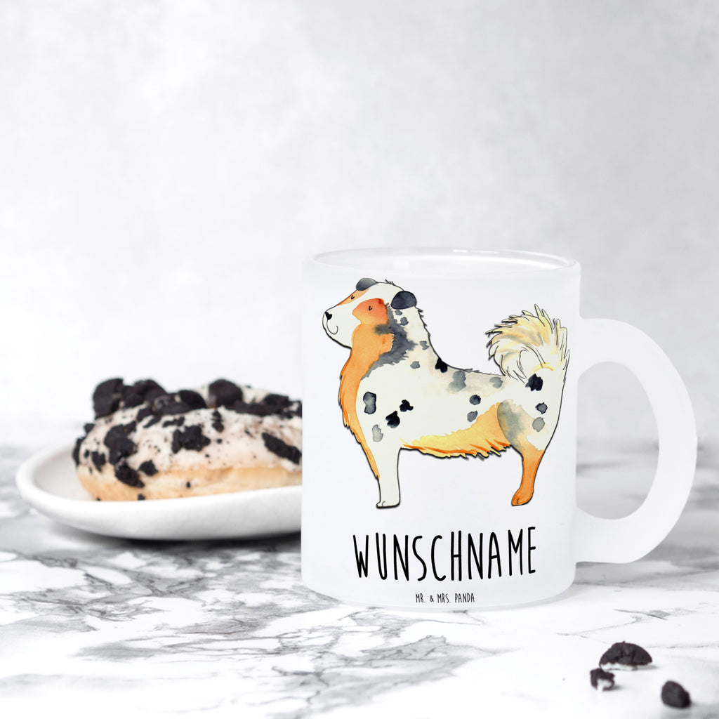 Personalisierte Teetasse Australien Shepherd Personalisierte Teetasse, Personalisiertes Teeglas, Personalisierter Teebecher, Personalisierte Glas Teetasse, Personalisierte Teetasse aus Glas, Teetasse mit Namen, Teeglas mit Namen, Teebecher mit Namen, Glas Teetasse mit Namen, Teetasse aus Glas mit Namen, Teetasse Wunschname, Teetasse selbst gestalten., Hund, Hundemotiv, Haustier, Hunderasse, Tierliebhaber, Hundebesitzer, Sprüche, Australien Shepherd, Shepherd, Hundeliebe, Familienhund, Spruch