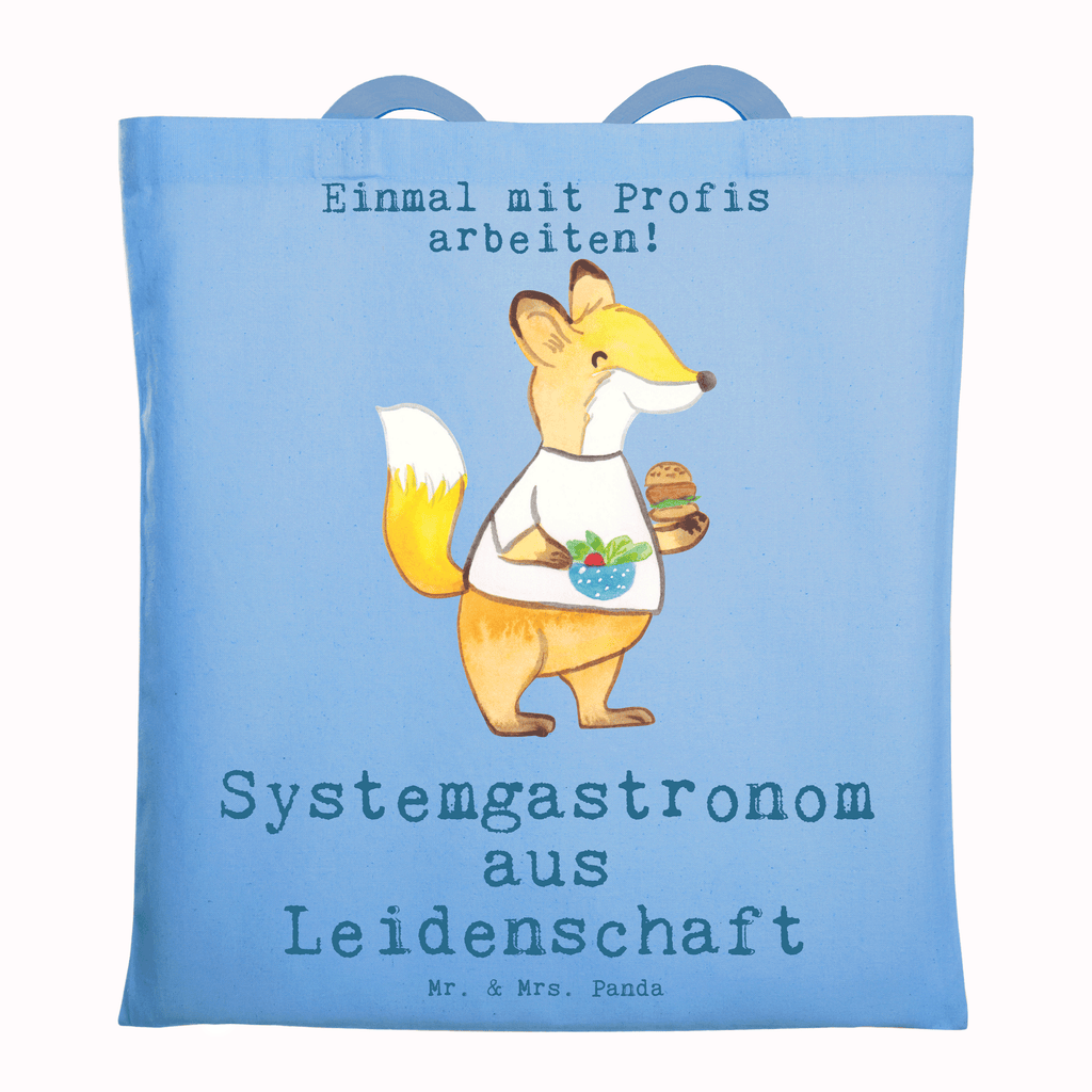 Tragetasche Systemgastronom aus Leidenschaft Beuteltasche, Beutel, Einkaufstasche, Jutebeutel, Stoffbeutel, Tasche, Shopper, Umhängetasche, Strandtasche, Schultertasche, Stofftasche, Tragetasche, Badetasche, Jutetasche, Einkaufstüte, Laptoptasche, Beruf, Ausbildung, Jubiläum, Abschied, Rente, Kollege, Kollegin, Geschenk, Schenken, Arbeitskollege, Mitarbeiter, Firma, Danke, Dankeschön