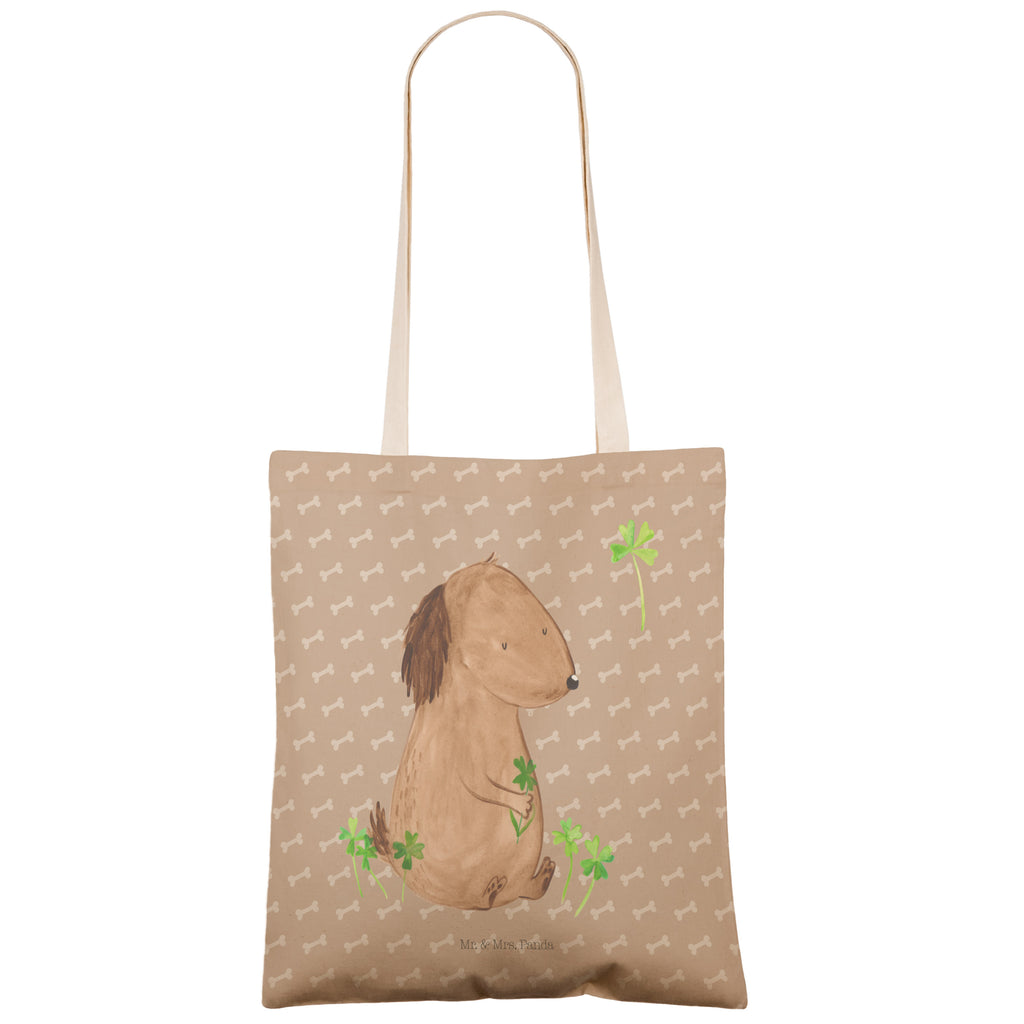 Einkaufstasche Hund Kleeblatt Tragetasche, Tasche, Beutel, Stofftasche, Baumwolltasche, Umhängetasche, Shopper, Einkaufstasche, Beuteltasche, Hund, Hundemotiv, Haustier, Hunderasse, Tierliebhaber, Hundebesitzer, Sprüche, Kleeblatt, Glück, Tagträume, Motivation, Neuanfang, Geschenk, Glücksbringer, Selbstliebe, Achtsamkeit