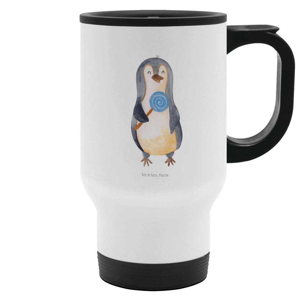 Thermobecher Pinguin Lolli Thermobecher, To Go Becher, Thermotasse, Kaffeebecher, Isolierbecher, Thermobecher To Go, Warmhaltetasse, Edelstahlbecher, Reisebecher, Tasse mit Deckel, Thermobecher für 400 ml, Kaffeetasse zum Mitnehmen, Tasse zum Mitnehmen, Spülmaschinenfest, Pinguin, Pinguine, Lolli, Süßigkeiten, Blödsinn, Spruch, Rebell, Gauner, Ganove, Rabauke