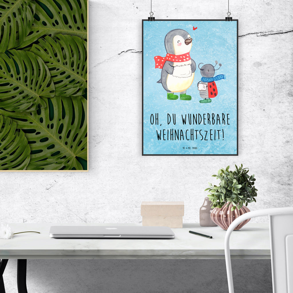 Poster Smörle Winterzeit Poster, Wandposter, Bild, Wanddeko, Küchenposter, Kinderposter, Wanddeko Bild, Raumdekoration, Wanddekoration, Handgemaltes Poster, Mr. & Mrs. Panda Poster, Designposter, Kunstdruck, Posterdruck, Winter, Weihnachten, Weihnachtsdeko, Nikolaus, Advent, Heiligabend, Wintermotiv, Weihnachtszeit, Weihnachtsgruß, Weihnachten Grüße