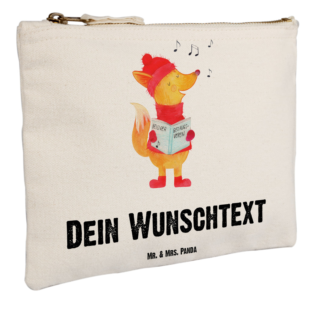 Personalisierte Schminktasche Fuchs Sänger Personalisierte Schminktasche, Personalisierte Kosmetiktasche, Personalisierter Kosmetikbeutel, Personalisiertes Stiftemäppchen, Personalisiertes Etui, Personalisierte Federmappe, Personalisierte Makeup Bag, Personalisiertes Schminketui, Personalisiertes Kosmetiketui, Personalisiertes Schlamperetui, Schminktasche mit Namen, Kosmetiktasche mit Namen, Kosmetikbeutel mit Namen, Stiftemäppchen mit Namen, Etui mit Namen, Federmappe mit Namen, Makeup Bg mit Namen, Schminketui mit Namen, Kosmetiketui mit Namen, Schlamperetui mit Namen, Schminktasche personalisieren, Schminktasche bedrucken, Schminktasche selbst gestalten, Winter, Weihnachten, Weihnachtsdeko, Nikolaus, Advent, Heiligabend, Wintermotiv, Fuchs, Füchse, Sänger, Geschenk Sänger, Singen, Weihnachtslieder