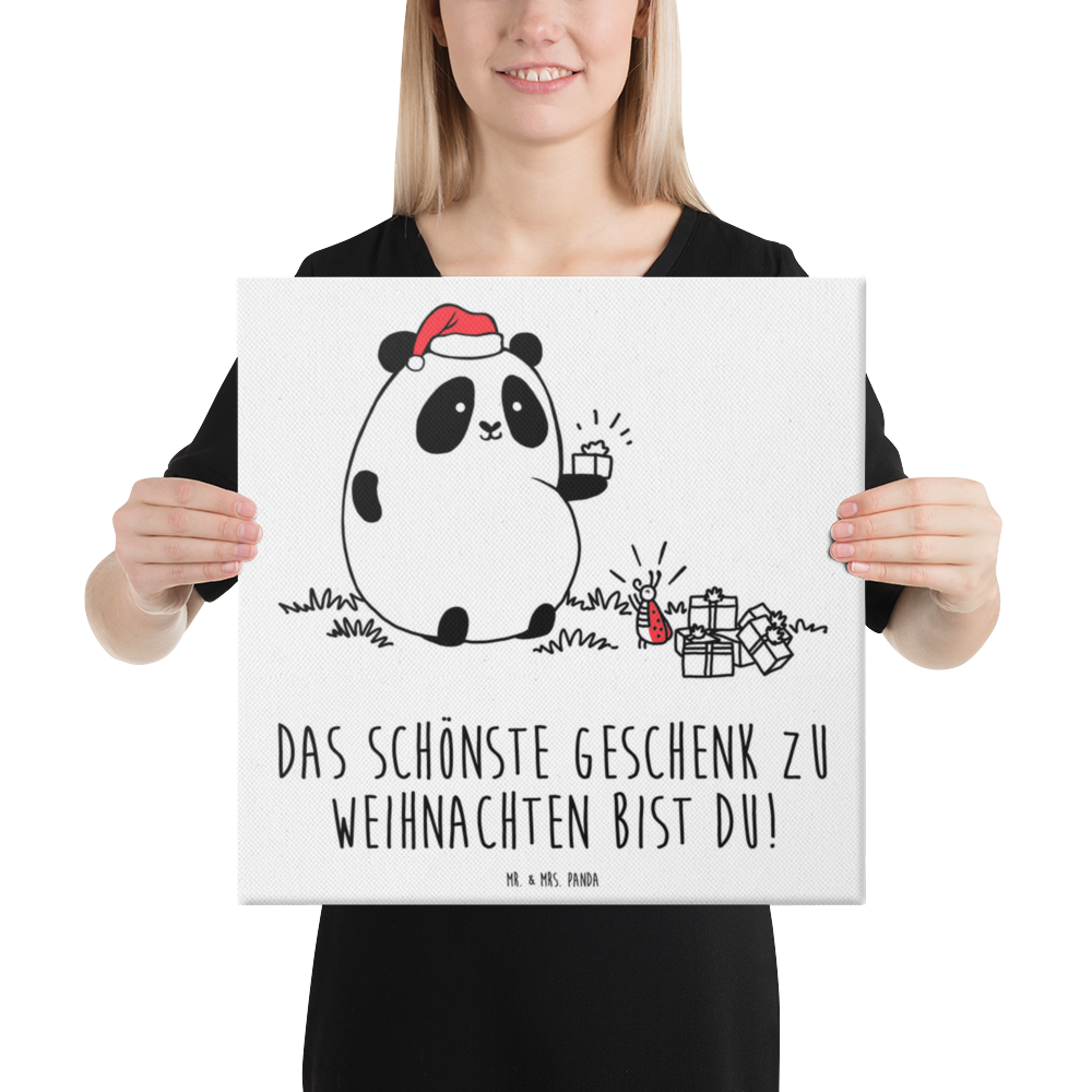 Leinwand Bild Panda Weihnachtsgeschenk Leinwand, Bild, Kunstdruck, Wanddeko, Dekoration