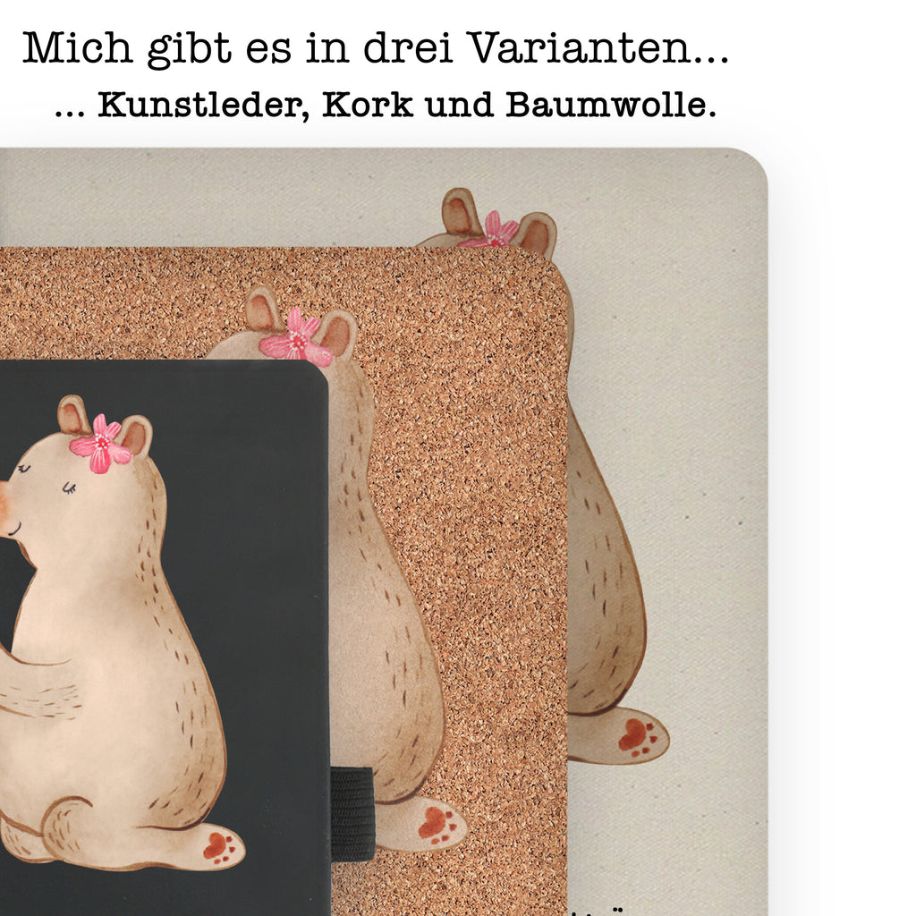 Baumwoll Notizbuch Bär Kind Notizen, Eintragebuch, Tagebuch, Notizblock, Adressbuch, Journal, Kladde, Skizzenbuch, Notizheft, Schreibbuch, Schreibheft, Familie, Vatertag, Muttertag, Bruder, Schwester, Mama, Papa, Oma, Opa, Geschenk, Mutti, Mutter