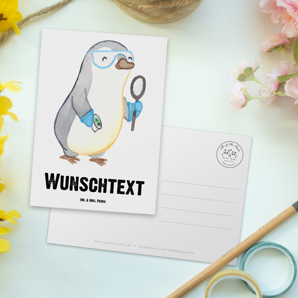 Personalisierte Postkarte Wissenschaftler mit Herz Postkarte mit Namen, Postkarte bedrucken, Postkarte mit Wunschtext, Postkarte personalisierbar, Geschenkkarte mit Namen, Grußkarte mit Namen, Karte mit Namen, Einladung mit Namen, Ansichtskarte mit Namen, Geschenkkarte mit Wunschtext, Grußkarte mit Wunschtext, Karte mit Wunschtext, Einladung mit Wunschtext, Ansichtskarte mit Wunschtext, Beruf, Ausbildung, Jubiläum, Abschied, Rente, Kollege, Kollegin, Geschenk, Schenken, Arbeitskollege, Mitarbeiter, Firma, Danke, Dankeschön, Wissenschaftler, Forscher, Akademiker, Universität, Forschungseinrichtung