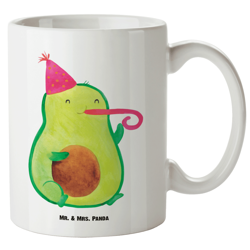 XL Tasse Avocado Party Time XL Tasse, Große Tasse, Grosse Kaffeetasse, XL Becher, XL Teetasse, spülmaschinenfest, Jumbo Tasse, Groß, Avocado, Veggie, Vegan, Gesund