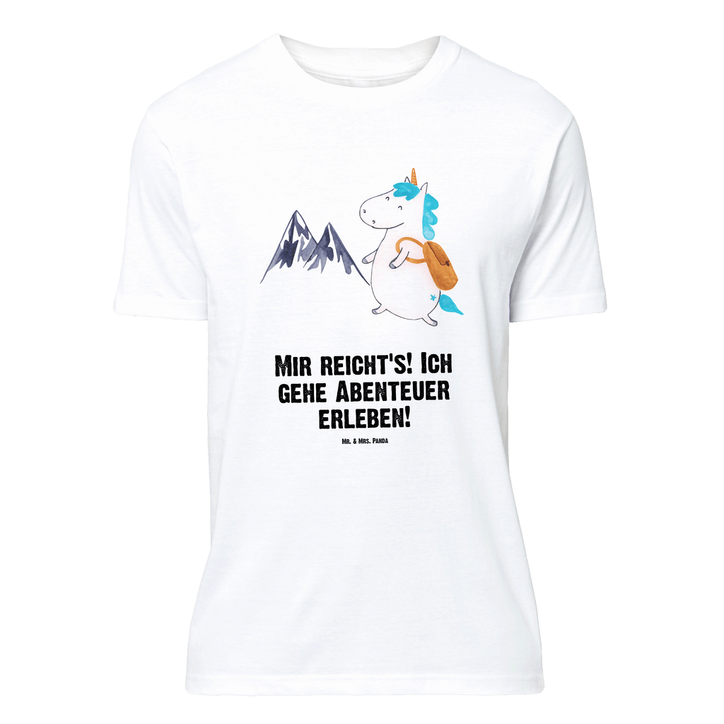 T-Shirt Standard Einhorn Bergsteiger T-Shirt, Shirt, Tshirt, Lustiges T-Shirt, T-Shirt mit Spruch, Party, Junggesellenabschied, Jubiläum, Geburstag, Herrn, Damen, Männer, Frauen, Schlafshirt, Nachthemd, Sprüche, Einhorn, Einhörner, Einhorn Deko, Pegasus, Unicorn, Bergsteiger, Abenteuer, Berge, Abenteurer, Weltenbummler, Weltreise, Reisen, Urlaub, Entdecker