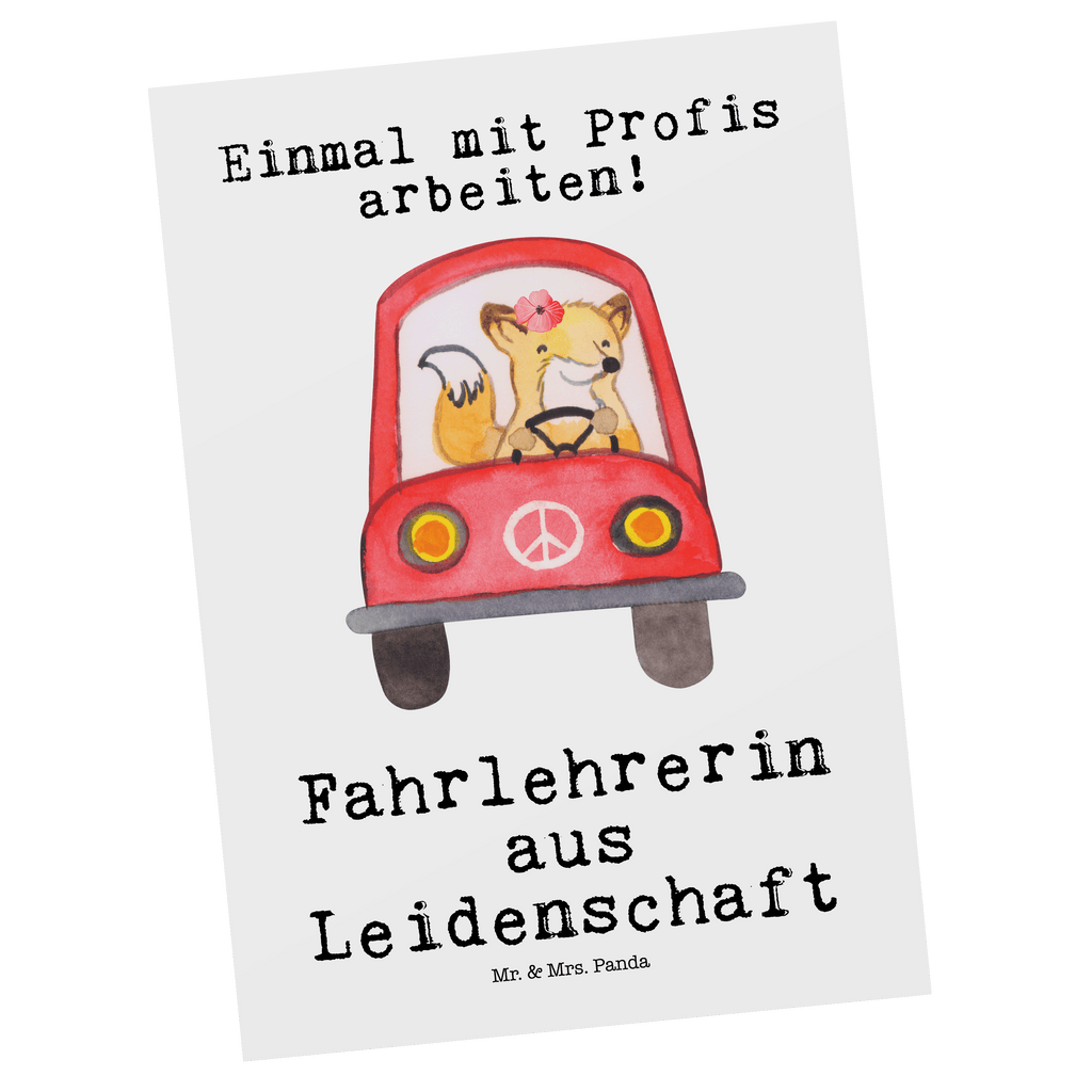 Postkarte Fahrlehrerin aus Leidenschaft Postkarte, Karte, Geschenkkarte, Grußkarte, Einladung, Ansichtskarte, Geburtstagskarte, Einladungskarte, Dankeskarte, Ansichtskarten, Einladung Geburtstag, Einladungskarten Geburtstag, Beruf, Ausbildung, Jubiläum, Abschied, Rente, Kollege, Kollegin, Geschenk, Schenken, Arbeitskollege, Mitarbeiter, Firma, Danke, Dankeschön, Fahrlehrerin, Fahrschule, Fahrschullehrerin