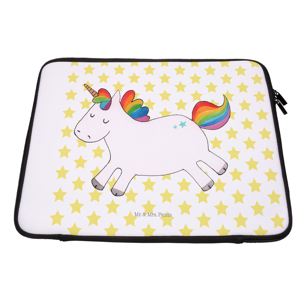 Notebook Tasche Einhorn Happy Notebook Tasche, Laptop, Computertasche, Tasche, Notebook-Tasche, Notebook-Reisehülle, Notebook Schutz, Einhorn, Einhörner, Einhorn Deko, Pegasus, Unicorn, glücklich, fröhlich, Spaß, Freude, Lebensfreude, witzig, spannend, Lächeln, Lachen