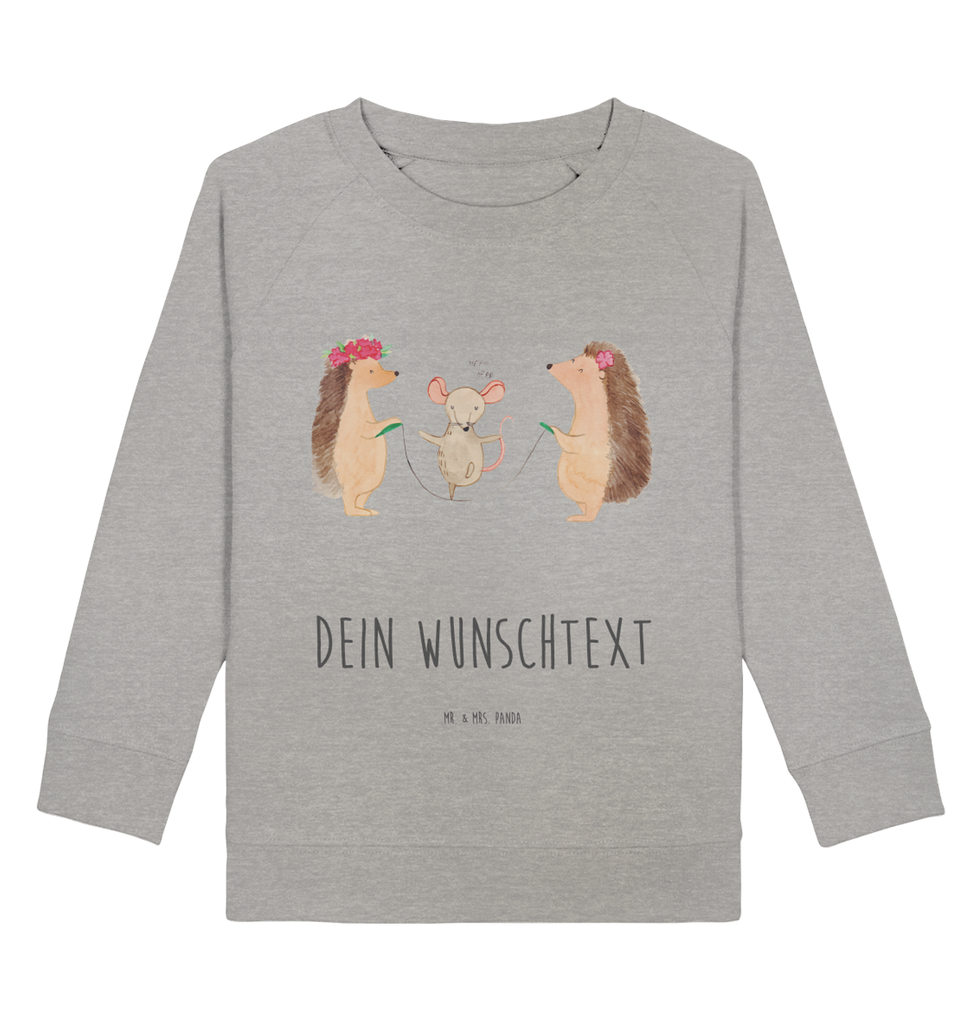 Personalisierter Kinder Pullover Igel Seilhüpfen Personalisierter Kinder Pullover, Personalisiertes Kinder Sweatshirt, Jungen, Mädchen, Tiermotive, Gute Laune, lustige Sprüche, Tiere, Igel, Maus, Seilspringen, Seilhüpfen, Kinder, Kindergarten