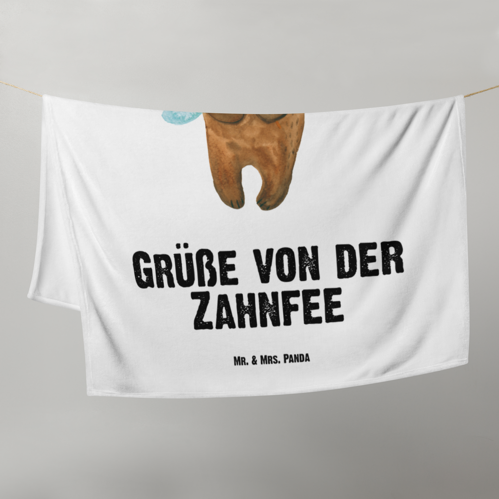 Babydecke Bär Zahnfee Babydecke, Babygeschenk, Geschenk Geburt, Babyecke Kuscheldecke, Krabbeldecke, Bär, Teddy, Teddybär, Zahnfee, Fee, Milchzahn, Erster Zahn