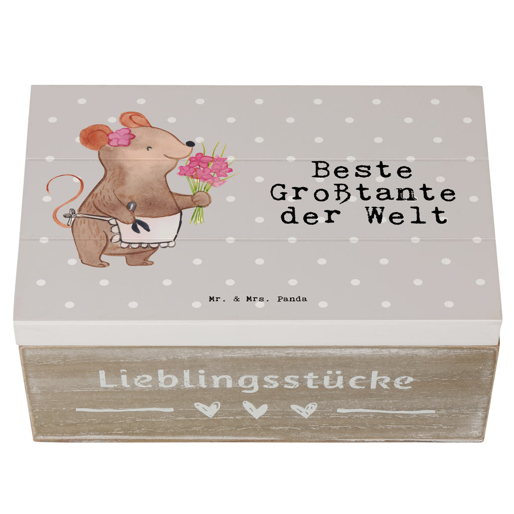 Holzkiste Maus Beste Großtante der Welt Holzkiste, Kiste, Schatzkiste, Truhe, Schatulle, XXL, Erinnerungsbox, Erinnerungskiste, Dekokiste, Aufbewahrungsbox, Geschenkbox, Geschenkdose, für, Dankeschön, Geschenk, Schenken, Geburtstag, Geburtstagsgeschenk, Geschenkidee, Danke, Bedanken, Mitbringsel, Freude machen, Geschenktipp, Großtante, Grosstante, Tante, Lieblingstante, Familie, Schwester, Tanten, Kleinigkeit, Beste, Nichte, Neffe, Groß