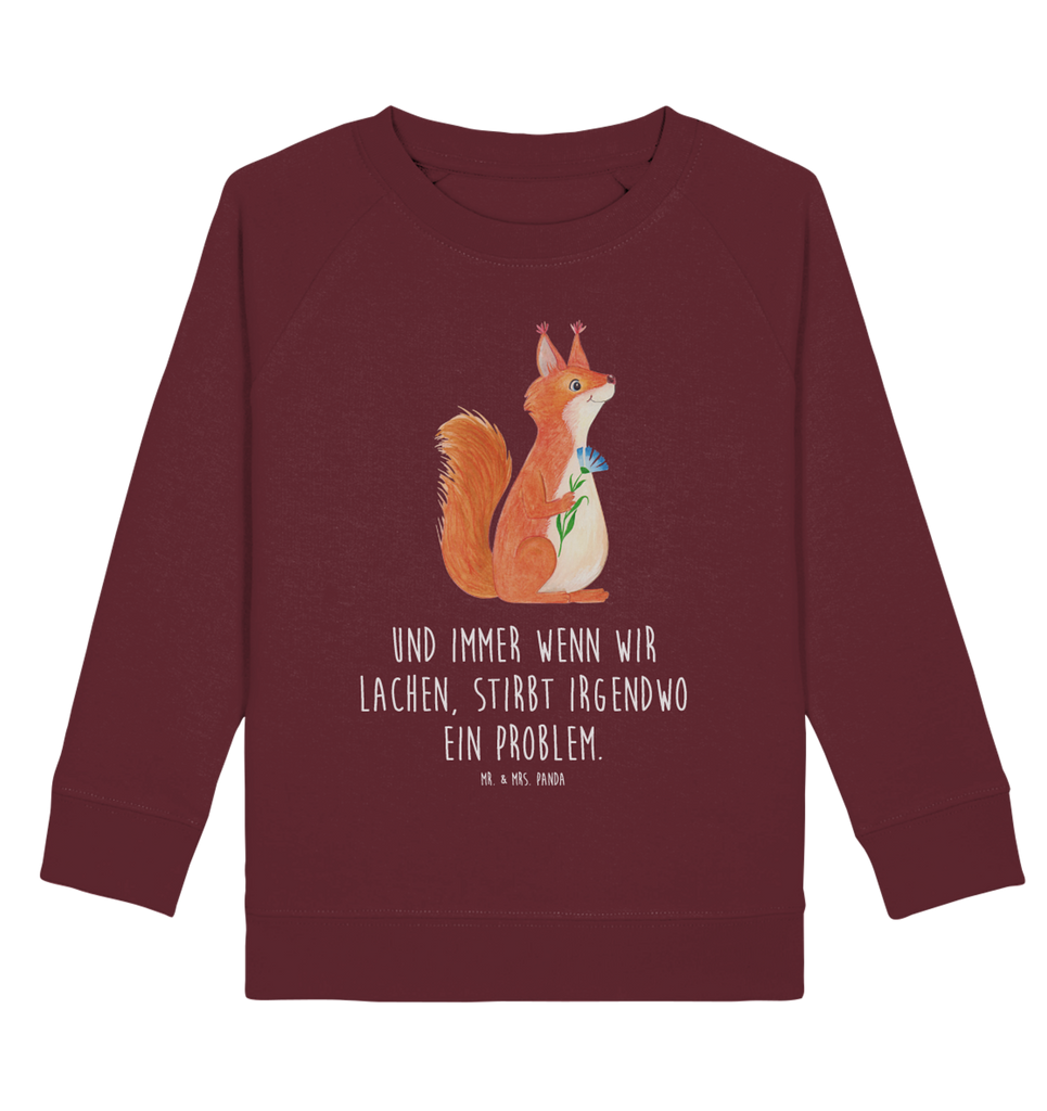 Organic Kinder Pullover Eichhörnchen Blume Kinder Pullover, Kinder Sweatshirt, Jungen, Mädchen, Tiermotive, Gute Laune, lustige Sprüche, Tiere, Eichhörnchen, Eichhorn, Spruch positiv, Lachen, Spaß, Motivation Sprüche, Motivation Bilder, glücklich Spruch, Spruch Deko