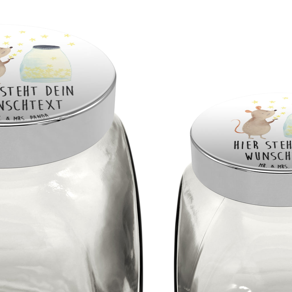 Personalisiertes Bonbonglas Maus Sterne Vorratsdose, Vorratsbehälter, Süßigkeitenglas, Süßigkeitendose, Kaffeedose, Müslidose, Teedose, Keksbehälter, Keksedose, Glasdose, Glasbälter, Vorratsglas, Küchenbehälter, Aufbewahrungsdose, Aufbewahungsglas, Gewürzdose, Küchenorganizer, Snackdose, Tiermotive, Gute Laune, lustige Sprüche, Tiere, Maus, Sterne, Wunsch, Kind, Taufe, Taufgeschenk, Geburt, Schwangerschaft, erstes Kind, Kindergeburtstag, Geburtstag, Hoffnung, Träume