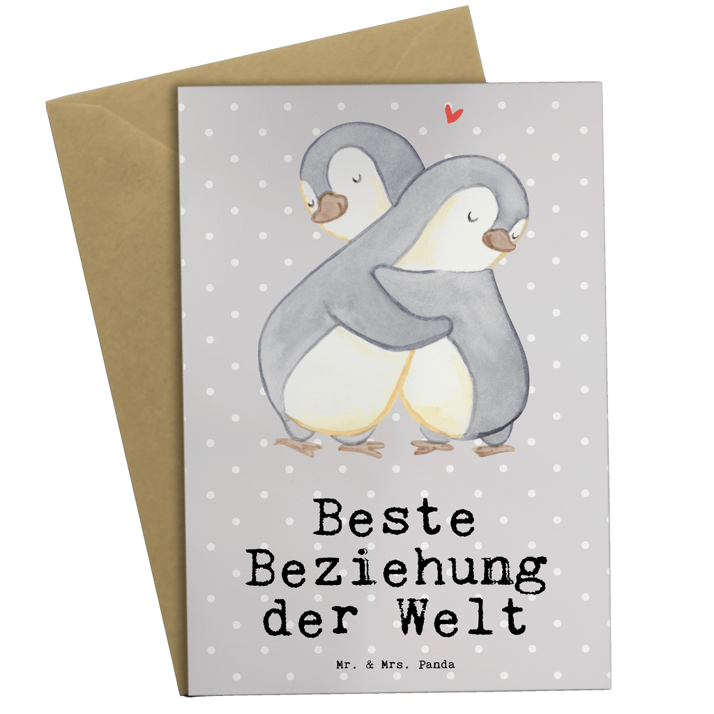 Grußkarte Pinguin Beste Beziehung der Welt Grußkarte, Klappkarte, Einladungskarte, Glückwunschkarte, Hochzeitskarte, Geburtstagskarte, Karte, Ansichtskarten, für, Dankeschön, Geschenk, Schenken, Geburtstag, Geburtstagsgeschenk, Geschenkidee, Danke, Bedanken, Mitbringsel, Freude machen, Geschenktipp, Beziehung, Zusammen sein, Miteinander gehen, Liebe, Verlieb, Liebesgeschenk