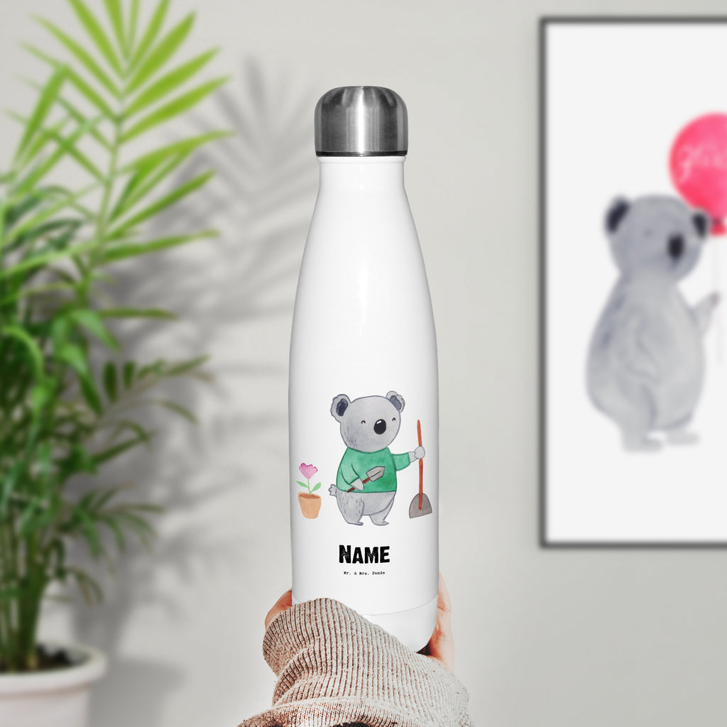 Personalisierte Thermosflasche Gärtner mit Herz Personalisierte Isolierflasche, Personalisierte Thermoflasche, Personalisierte Trinkflasche, Trinkflasche Mit Namen, Wunschname, Bedrucken, Namensflasche, Beruf, Ausbildung, Jubiläum, Abschied, Rente, Kollege, Kollegin, Geschenk, Schenken, Arbeitskollege, Mitarbeiter, Firma, Danke, Dankeschön, Gärtner, Gartenplaner, Gärtnerei, Gartenbau, Hobbygärtner, Garten- und Landschaftsbauer