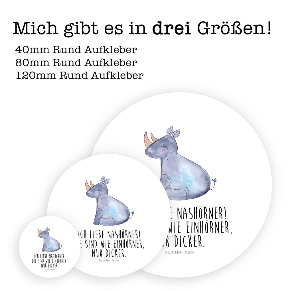 Rund Aufkleber Einhorn Nashorn Sticker, Aufkleber, Etikett, Einhorn, Einhörner, Einhorn Deko, Pegasus, Unicorn, Regenbogen, witzig, lustig, Zoo, Glitzer, Einhornpower, Erwachsenwerden, Nashorn, Nashörner