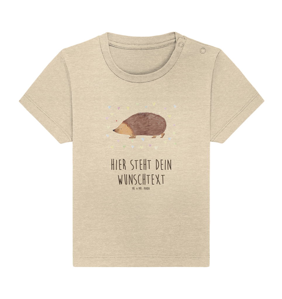 Personalisiertes Baby Shirt Igel Herzen Personalisiertes Baby T-Shirt, Personalisiertes Jungen Baby T-Shirt, Personalisiertes Mädchen Baby T-Shirt, Personalisiertes Shirt, Tiermotive, Gute Laune, lustige Sprüche, Tiere, Liebe, Herz, Herzen, Igel, Vertrauen, Kuss, Leben