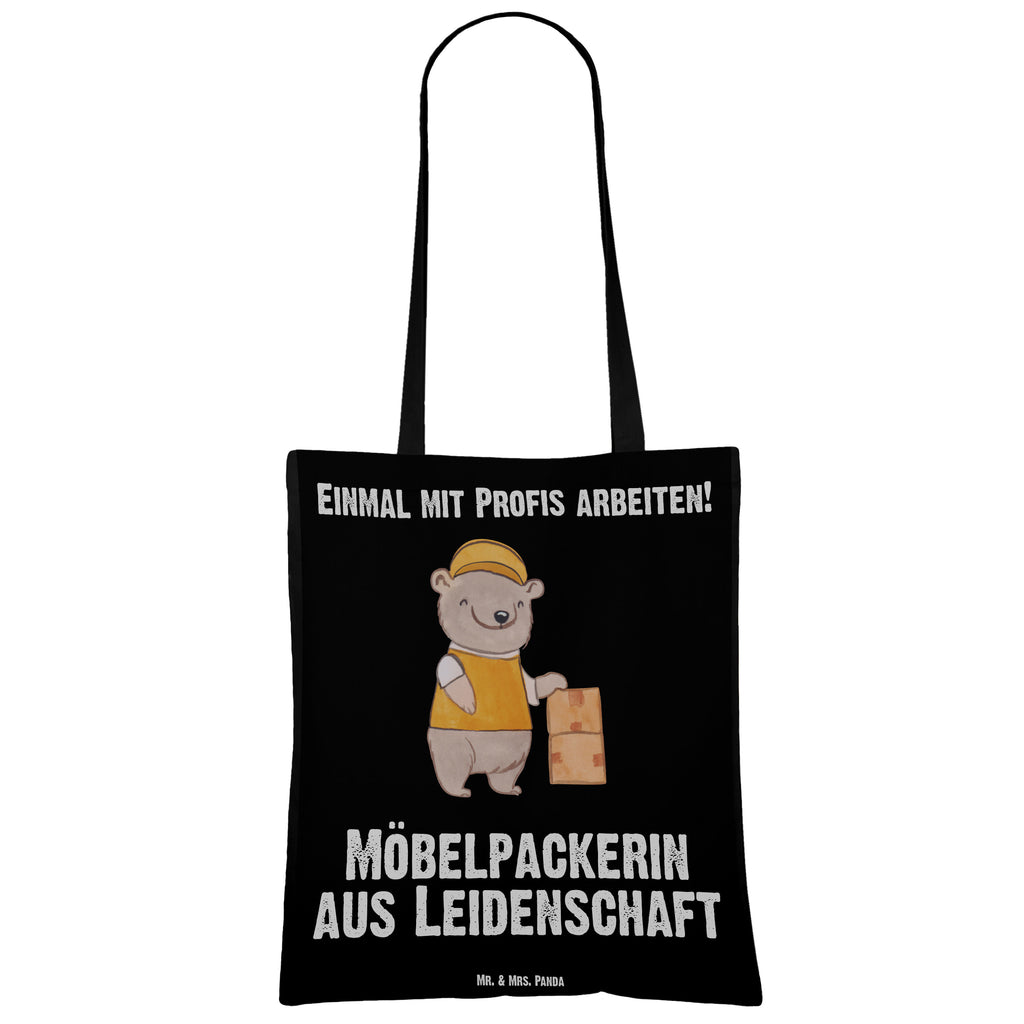 Tragetasche Möbelpackerin aus Leidenschaft Beuteltasche, Beutel, Einkaufstasche, Jutebeutel, Stoffbeutel, Beruf, Ausbildung, Jubiläum, Abschied, Rente, Kollege, Kollegin, Geschenk, Schenken, Arbeitskollege, Mitarbeiter, Firma, Danke, Dankeschön, Möbelpackerin, Umzugshelferin, Umzugsfirma, Umzugsservice