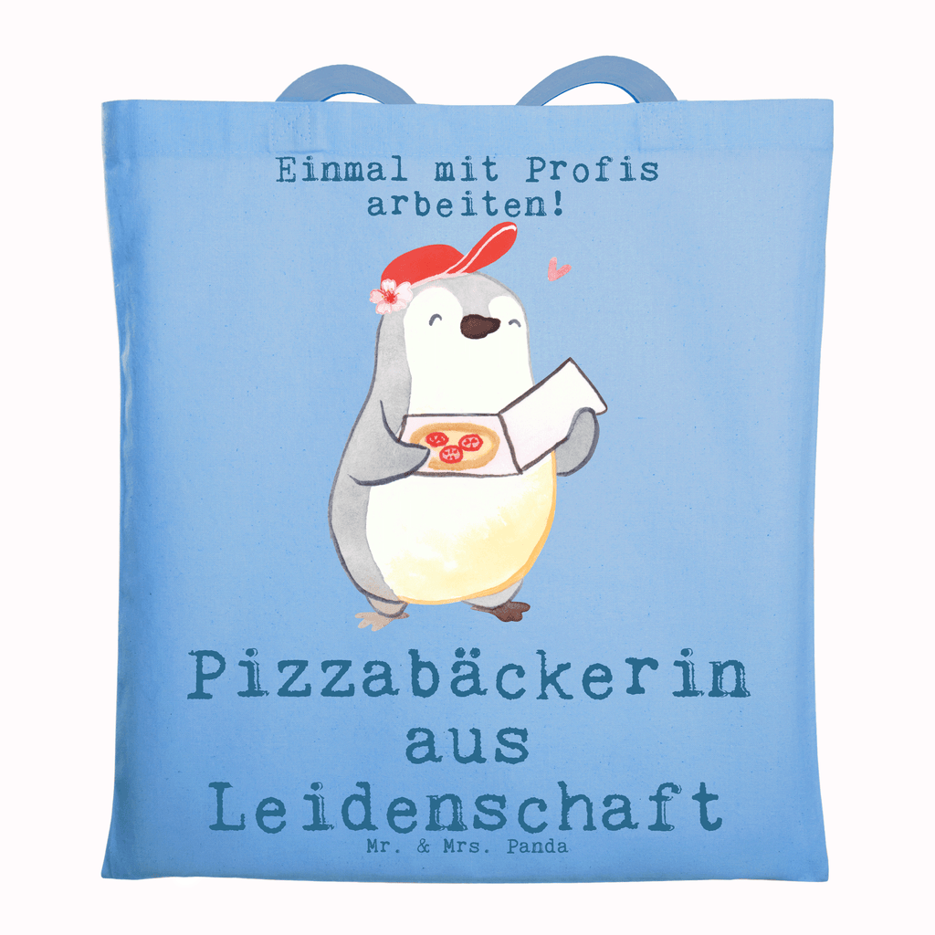 Tragetasche Pizzabäckerin aus Leidenschaft Beuteltasche, Beutel, Einkaufstasche, Jutebeutel, Stoffbeutel, Tasche, Shopper, Umhängetasche, Strandtasche, Schultertasche, Stofftasche, Tragetasche, Badetasche, Jutetasche, Einkaufstüte, Laptoptasche, Beruf, Ausbildung, Jubiläum, Abschied, Rente, Kollege, Kollegin, Geschenk, Schenken, Arbeitskollege, Mitarbeiter, Firma, Danke, Dankeschön, Lieferdienstmitarbeiterin, Pizzabäckerin, Pizzabotin, Pizzabringdienst, Lieferbringdienst