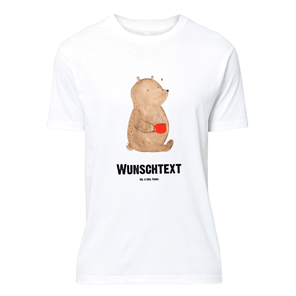 Personalisiertes T-Shirt Bär Morgenkaffee T-Shirt Personalisiert, T-Shirt mit Namen, T-Shirt mit Aufruck, Männer, Frauen, Liebe, Partner, Freund, Freundin, Ehemann, Ehefrau, Heiraten, Verlobung, Heiratsantrag, Liebesgeschenk, Jahrestag, Hocheitstag, Valentinstag, Geschenk für Frauen, Hochzeitstag, Mitbringsel, Geschenk für Freundin, Geschenk für Partner, Liebesbeweis, für Männer, für Ehemann