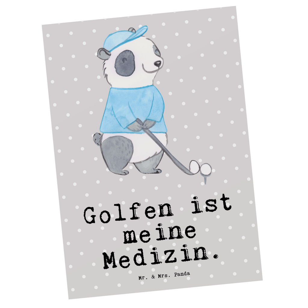 Postkarte Panda Golfen Medizin Postkarte, Karte, Geschenkkarte, Grußkarte, Einladung, Ansichtskarte, Geburtstagskarte, Einladungskarte, Dankeskarte, Ansichtskarten, Einladung Geburtstag, Einladungskarten Geburtstag, Geschenk, Sport, Sportart, Hobby, Schenken, Danke, Dankeschön, Auszeichnung, Gewinn, Sportler, Golfen, Golf spielen, Golfplatz, Golfturnier, Golf Verein