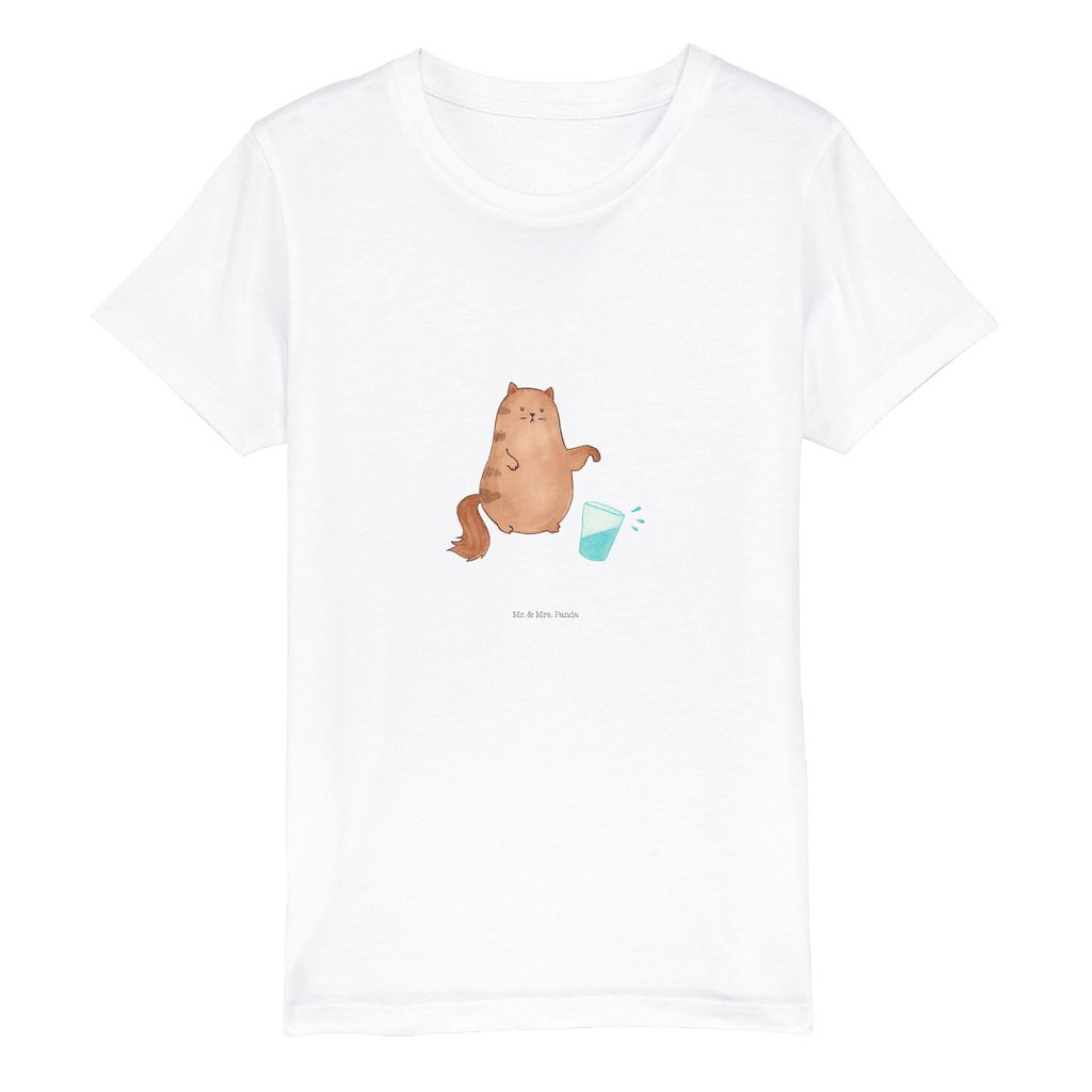 Organic Kinder T-Shirt Katze Wasserglas Kinder T-Shirt, Kinder T-Shirt Mädchen, Kinder T-Shirt Jungen, Katze, Katzenmotiv, Katzenfan, Katzendeko, Katzenfreund, Katzenliebhaber, Katzenprodukte, Katzenartikel, Katzenaccessoires, Katzensouvenirs, Katzenliebhaberprodukte, Katzenmotive, Katzen, Kater, Mietze, Cat, Cats, Katzenhalter, Katzenbesitzerin, Haustier, Wasser, Glas