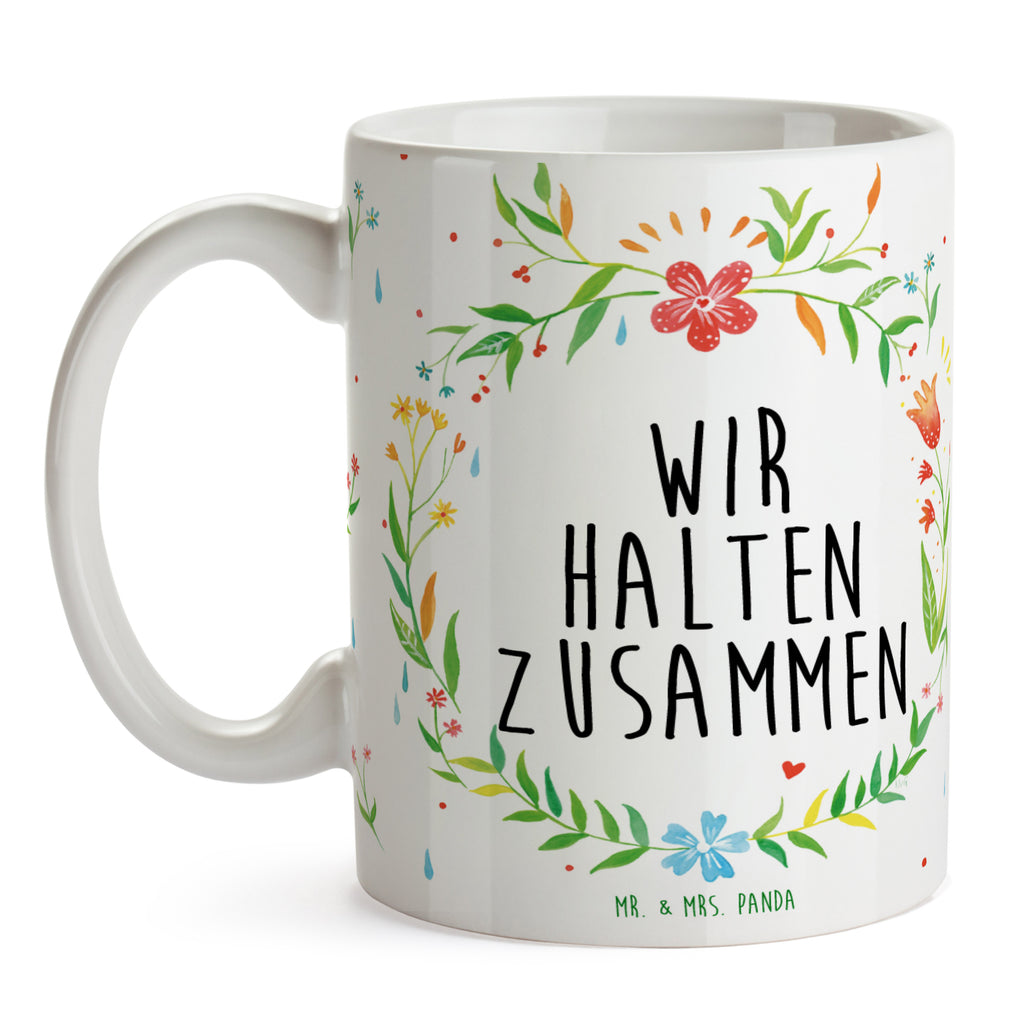 Tasse Wir halten zusammen Tasse, Kaffeetasse, Teetasse, Becher, Kaffeebecher, Teebecher, Keramiktasse, Porzellantasse, Büro Tasse, Geschenk Tasse, Tasse Sprüche, Tasse Motive, Kaffeetassen, Tasse bedrucken, Designer Tasse, Cappuccino Tassen, Schöne Teetassen, Geschenk