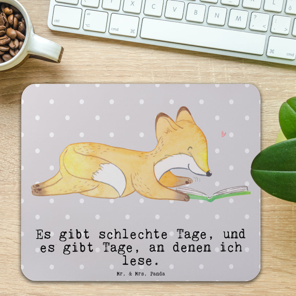 Mauspad Fuchs Lesen Tage Mousepad, Computer zubehör, Büroausstattung, PC Zubehör, Arbeitszimmer, Mauspad, Einzigartiges Mauspad, Designer Mauspad, Mausunterlage, Mauspad Büro, Geschenk, Sport, Sportart, Hobby, Schenken, Danke, Dankeschön, Auszeichnung, Gewinn, Sportler, lesen, Bücher lesen, Bücherwurm