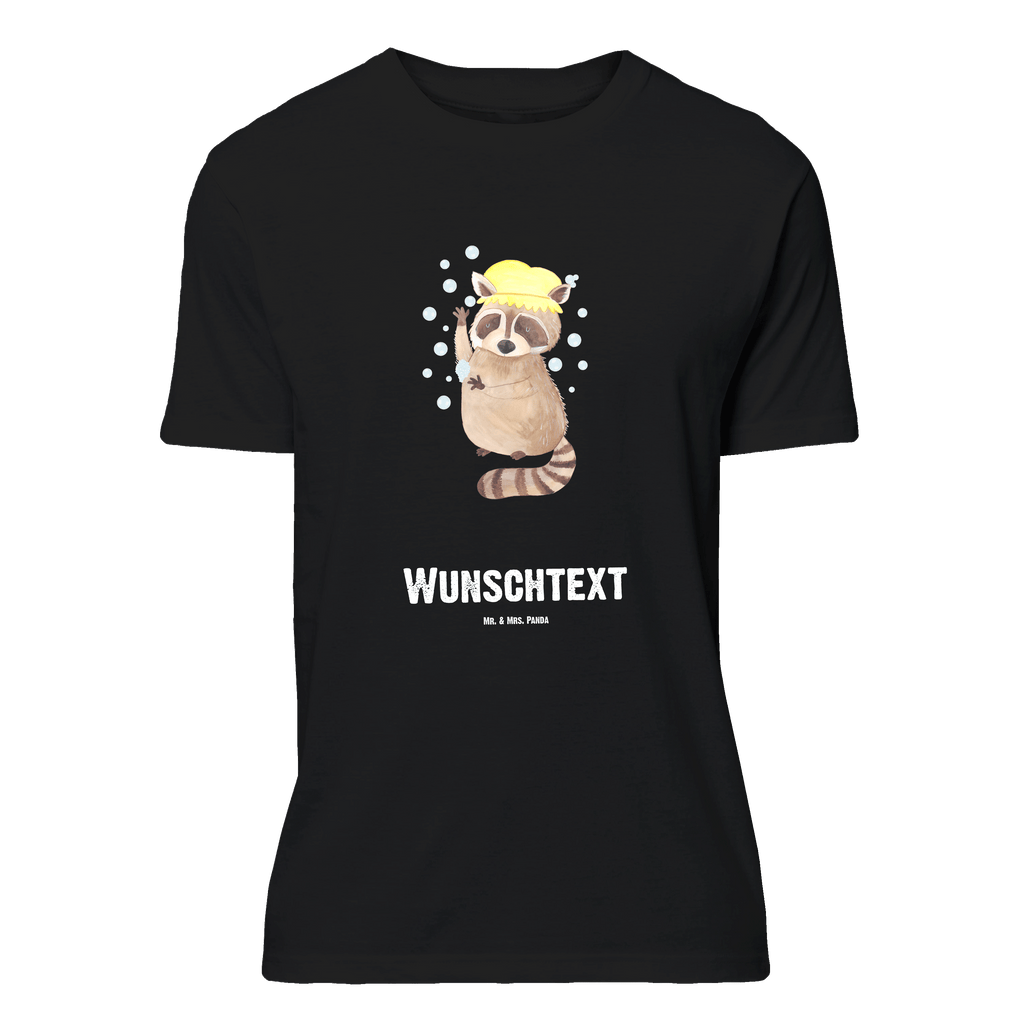 Personalisiertes T-Shirt Waschbär T-Shirt Personalisiert, T-Shirt mit Namen, T-Shirt mit Aufruck, Männer, Frauen, Wunschtext, Bedrucken, Tiermotive, Gute Laune, lustige Sprüche, Tiere, Waschbär, Tagträumen, Plan, Fröhlich, waschen, Seifenblasen