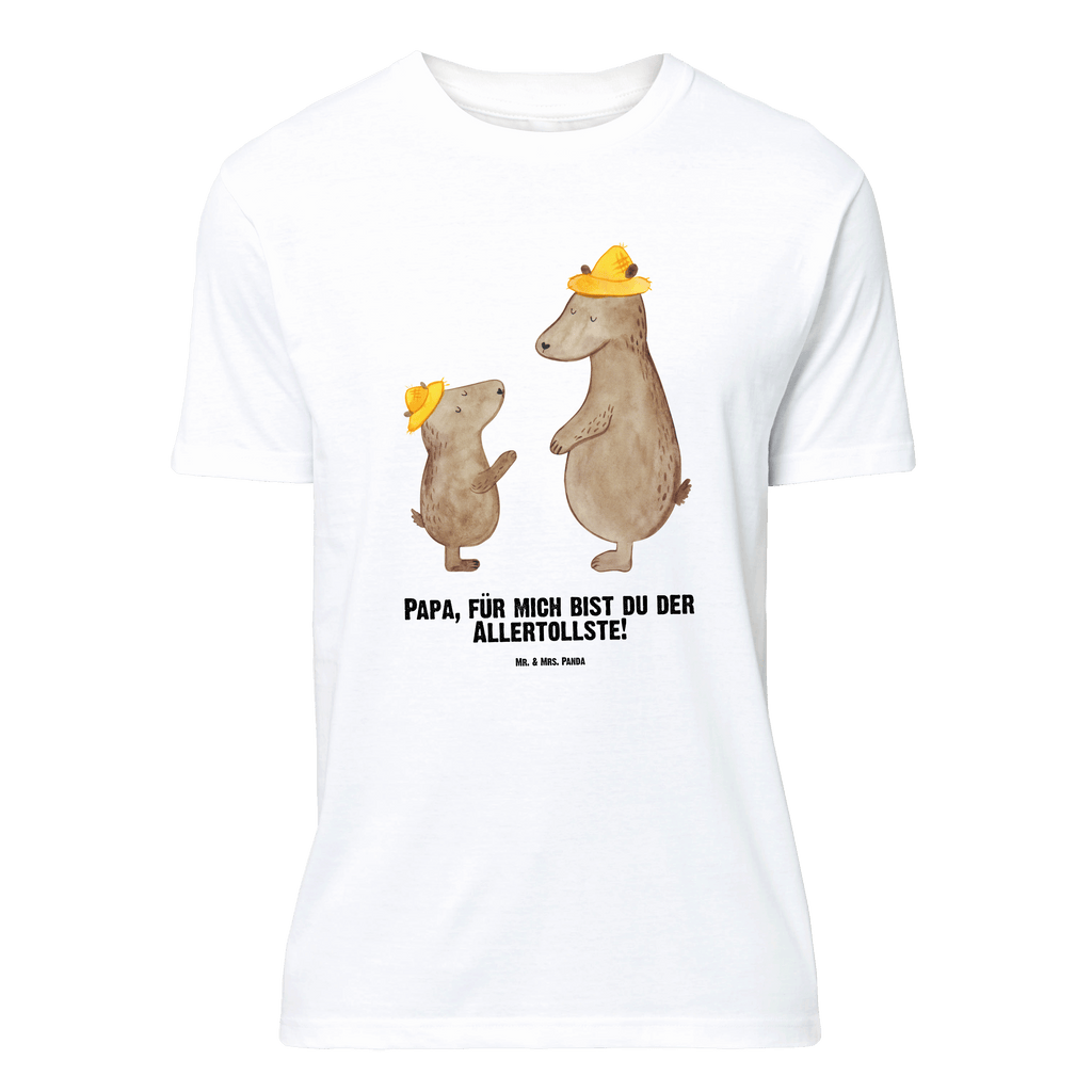 Personalisiertes T-Shirt Bären mit Hut T-Shirt Personalisiert, T-Shirt mit Namen, T-Shirt mit Aufruck, Männer, Frauen, Familie, Vatertag, Muttertag, Bruder, Schwester, Mama, Papa, Oma, Opa, Bär, Bären, Vater, Papi, Paps, Dad, Daddy, Lieblingsmensch, Sohn, Söhne, Kind, Kinder, Vater-Sohn, Family, Vorbild