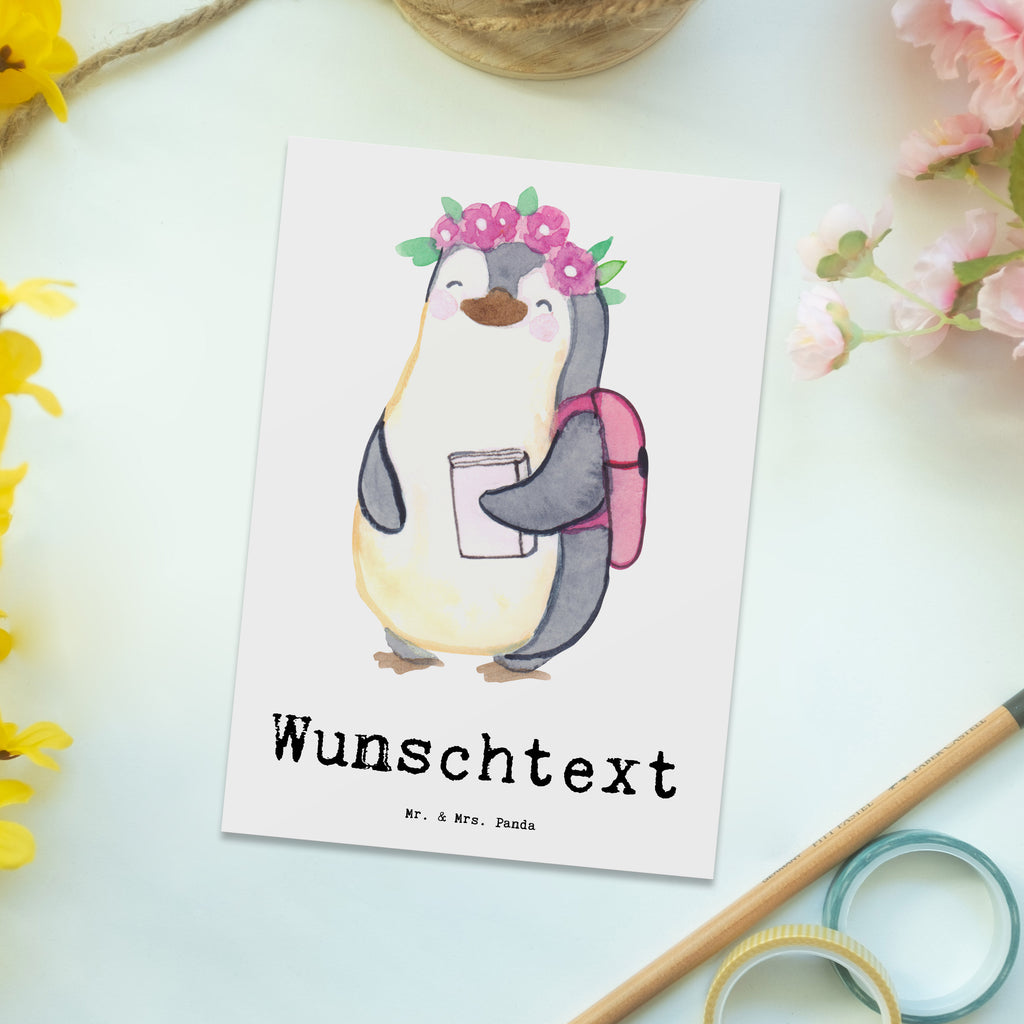 Personalisierte Postkarte Pinguin Beste Tochter der Welt Postkarte mit Namen, Postkarte bedrucken, Postkarte mit Wunschtext, Postkarte personalisierbar, Geschenkkarte mit Namen, Grußkarte mit Namen, Karte mit Namen, Einladung mit Namen, Ansichtskarte mit Namen, Geschenkkarte mit Wunschtext, Grußkarte mit Wunschtext, Karte mit Wunschtext, Einladung mit Wunschtext, Ansichtskarte mit Wunschtext, für, Dankeschön, Geschenk, Schenken, Geburtstag, Geburtstagsgeschenk, Geschenkidee, Danke, Bedanken, Mitbringsel, Freude machen, Geschenktipp, Tochter, Töchter, Töchterchen, Geburt, Kleine, Mutter, Vater, Kind, Kinder, Familie, Belohnung