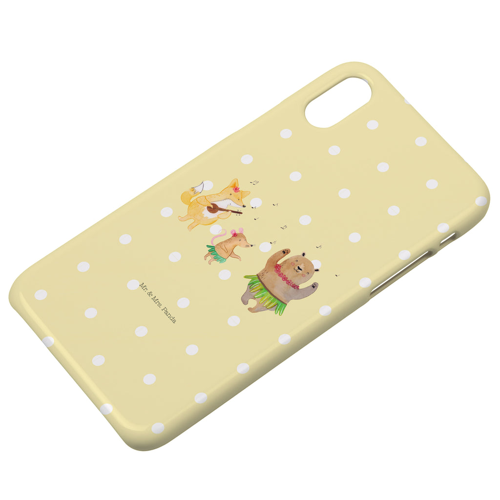 Handyhülle Waldtiere Aloha Handyhülle, Handycover, Cover, Handy, Hülle, Iphone 10, Iphone X, Tiermotive, Gute Laune, lustige Sprüche, Tiere, Wald, Waldtiere, Musik, Aloha, Bär, Hase, Igel, Tanzen, Leben, Lachen