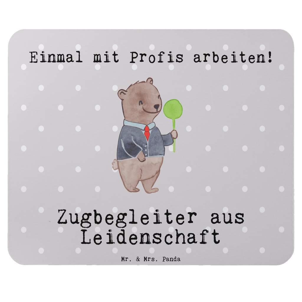 Mauspad Zugbegleiter aus Leidenschaft Mousepad, Computer zubehör, Büroausstattung, PC Zubehör, Arbeitszimmer, Mauspad, Einzigartiges Mauspad, Designer Mauspad, Mausunterlage, Mauspad Büro, Beruf, Ausbildung, Jubiläum, Abschied, Rente, Kollege, Kollegin, Geschenk, Schenken, Arbeitskollege, Mitarbeiter, Firma, Danke, Dankeschön