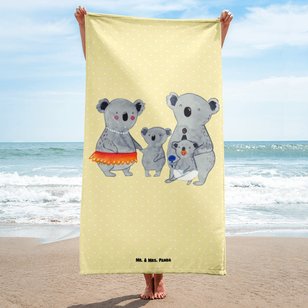 XL Badehandtuch Koala Familie Handtuch, Badetuch, Duschtuch, Strandtuch, Saunatuch, Familie, Vatertag, Muttertag, Bruder, Schwester, Mama, Papa, Oma, Opa, Koala, Koalas, Family, Kinder, Geschwister, Familienleben