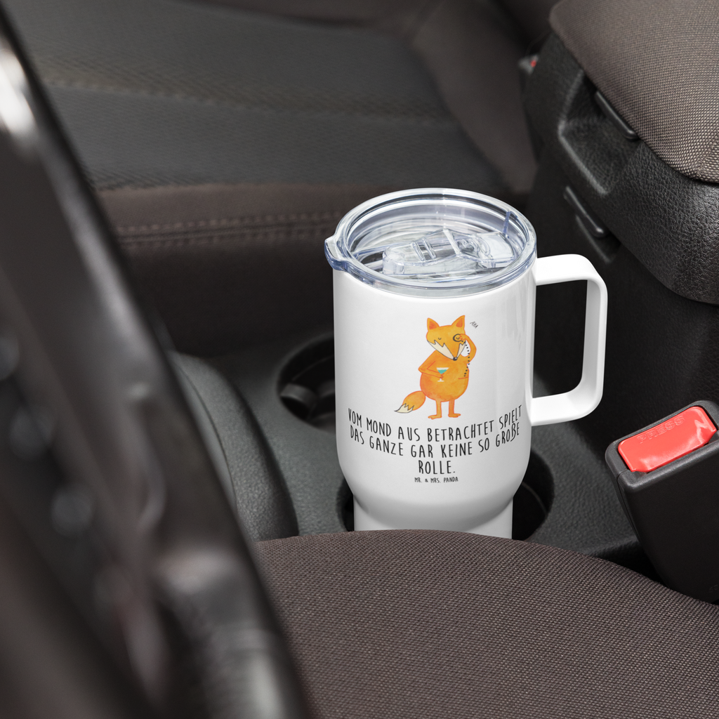 XXL Thermobecher Fuchs Lord Thermobecher, XL Thermobecher, Reisebecher, XL Reisetasse, Großer Thermobecher, Autobecher, Jumbo Becher, Fuchs, Füchse, tröstende Worte, Spruch lustig, Liebeskummer Geschenk, Motivation Spruch, Problemlösung