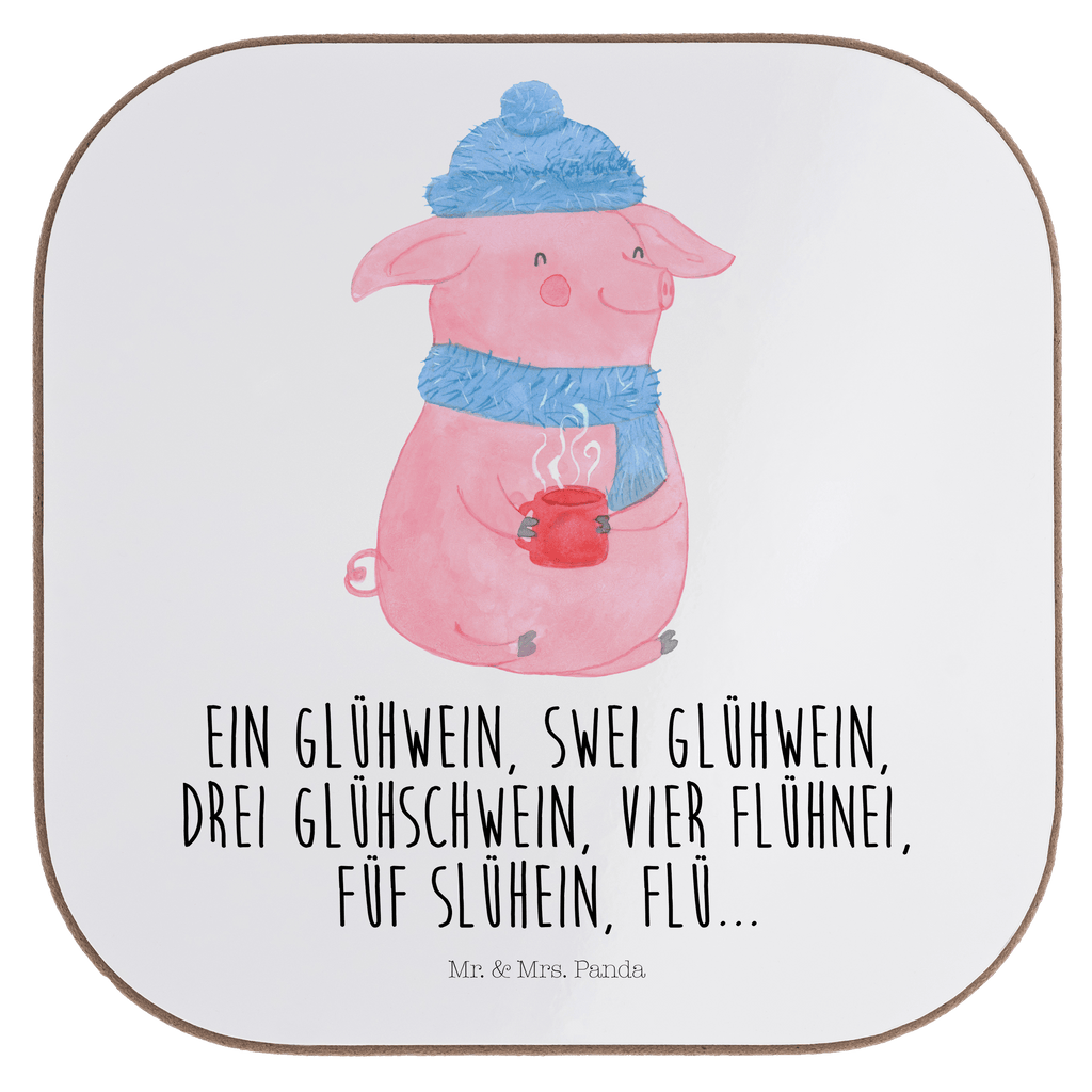 Quadratische Untersetzer Lallelndes Glühschwein Bierdeckel, Glasuntersetzer, Untersetzer Gläser, Getränkeuntersetzer, Winter, Weihnachten, Weihnachtsdeko, Nikolaus, Advent, Heiligabend, Wintermotiv, Glühwein, Betrunken, Weihnachtsmarkt, Spruch