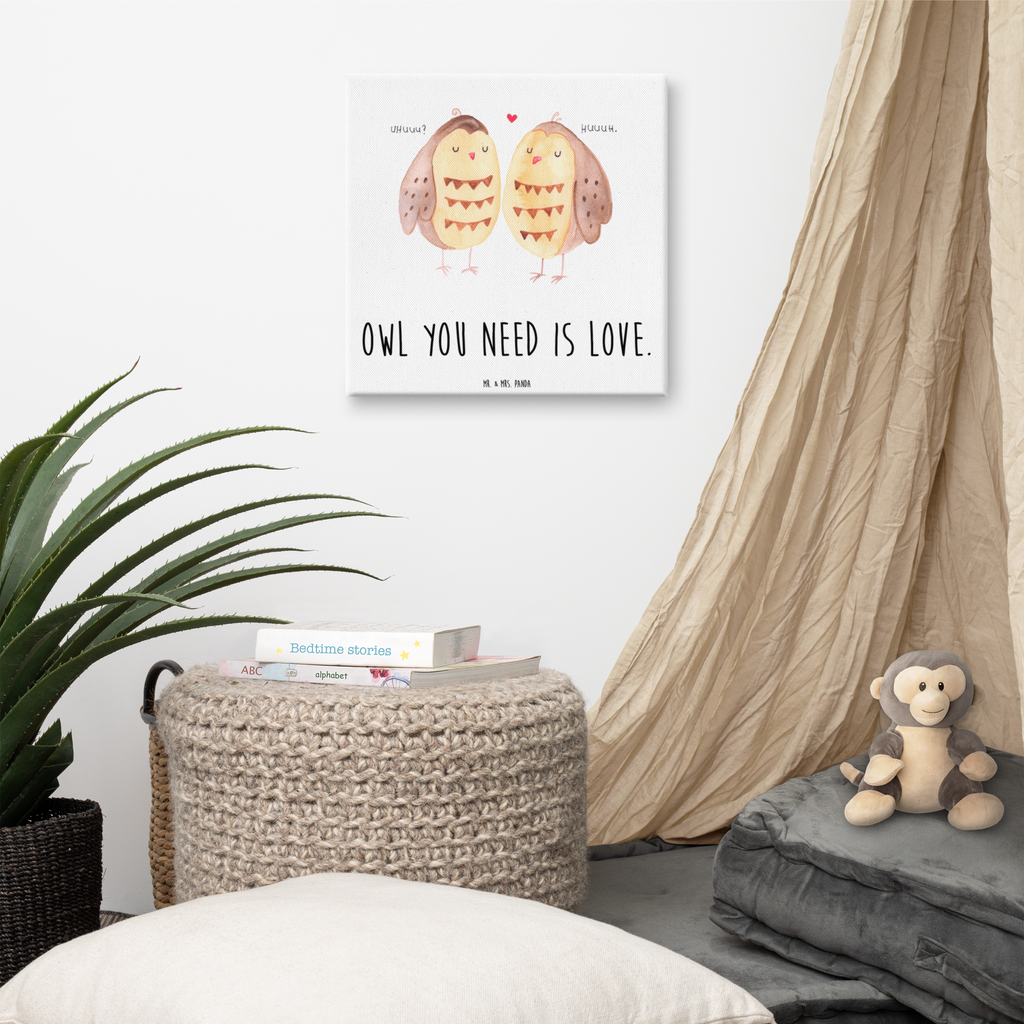 Leinwand Bild Eule Liebe Leinwand, Bild, Kunstdruck, Wanddeko, Dekoration, Eule, Eule Deko, Liebe, Hochzeit Spruch, Owl, All you need is love, Liebe Spruch, Freundin Geschenk, Freund, Wortspiel lustig